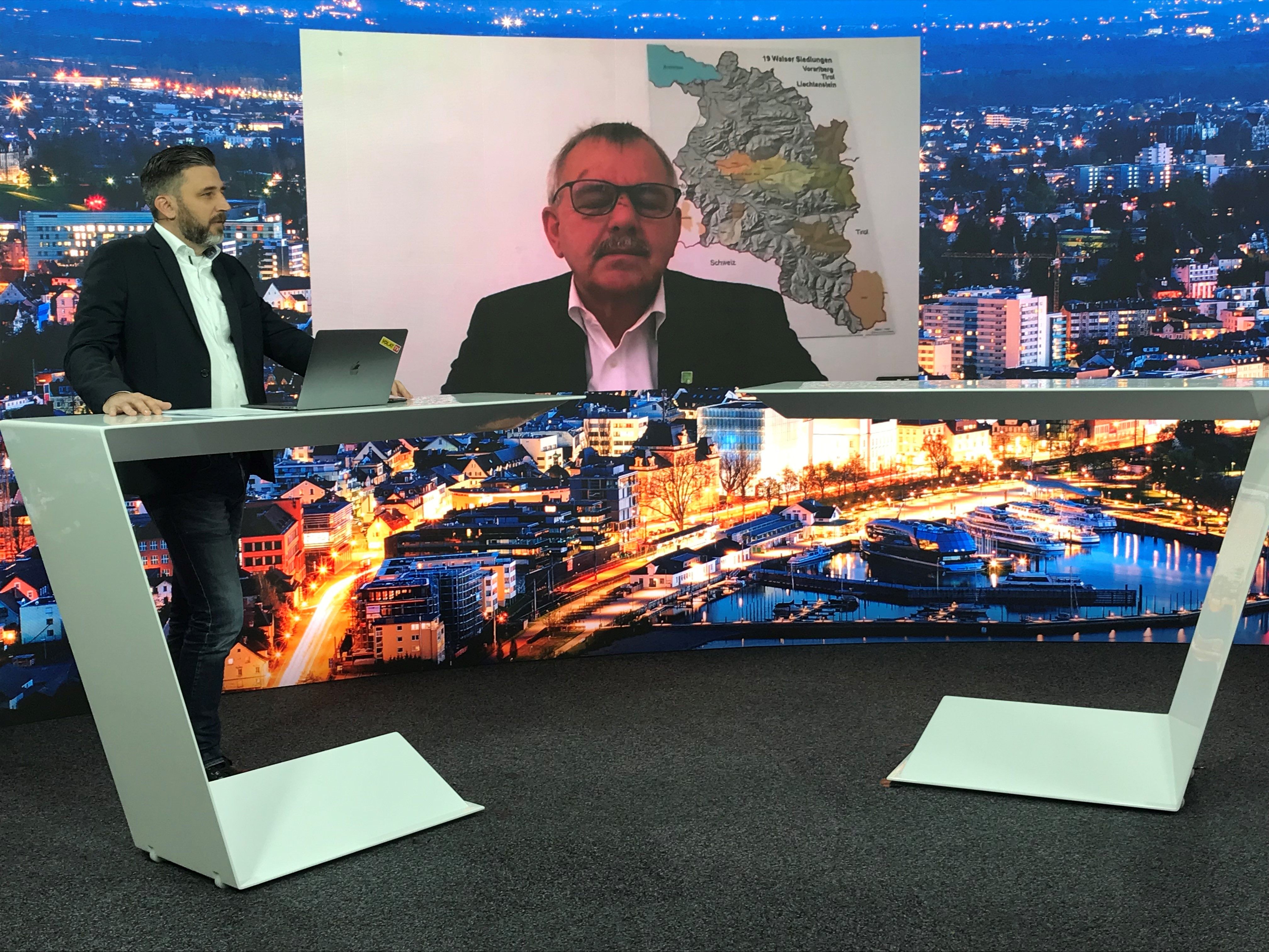 Andi Haid, Bürgermeister Mittelberg, war am Donnerstag bei "Vorarlberg LIVE".