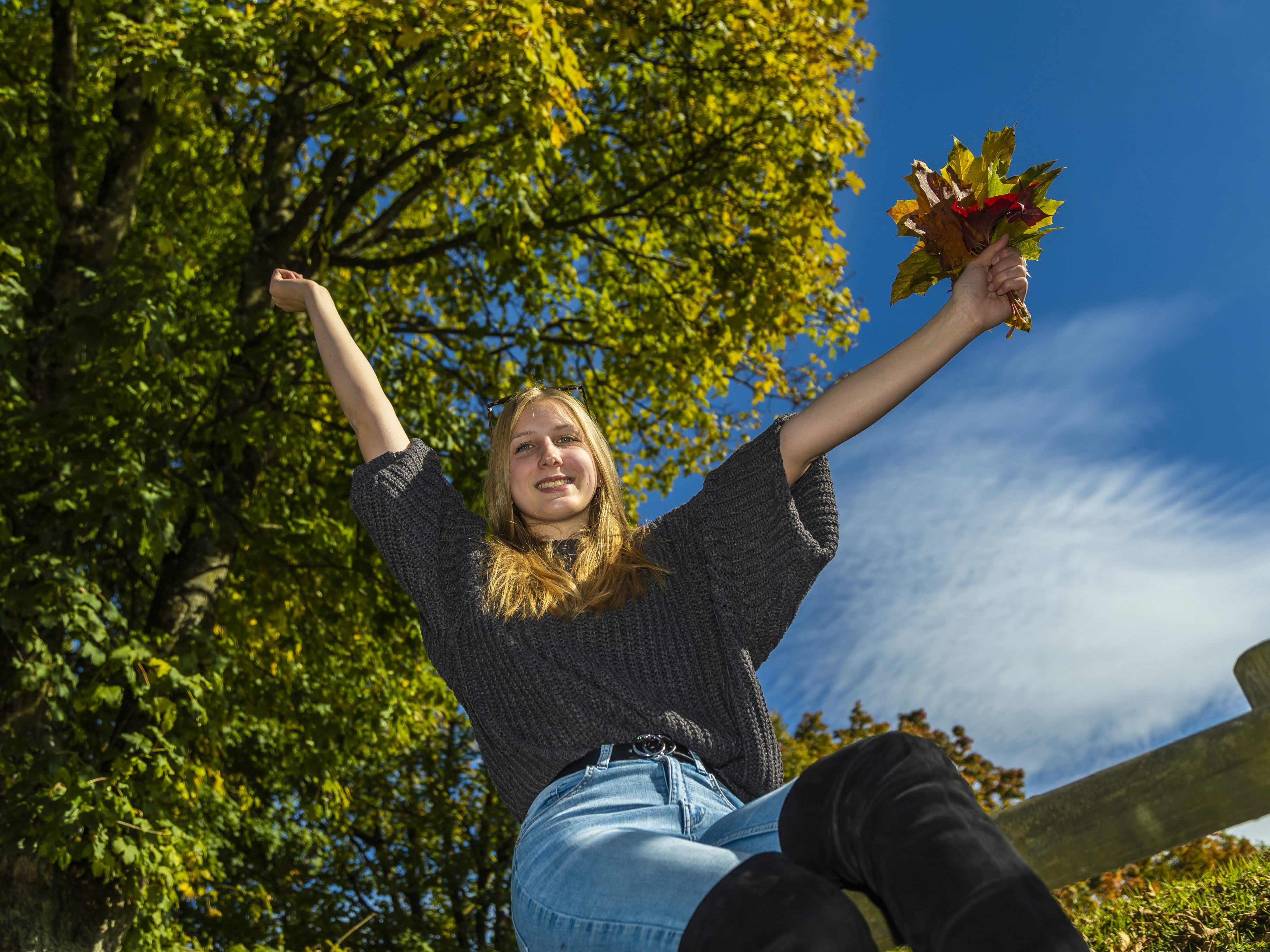 Der goldene Herbst präsentiert sich von seiner schönsten Seite.