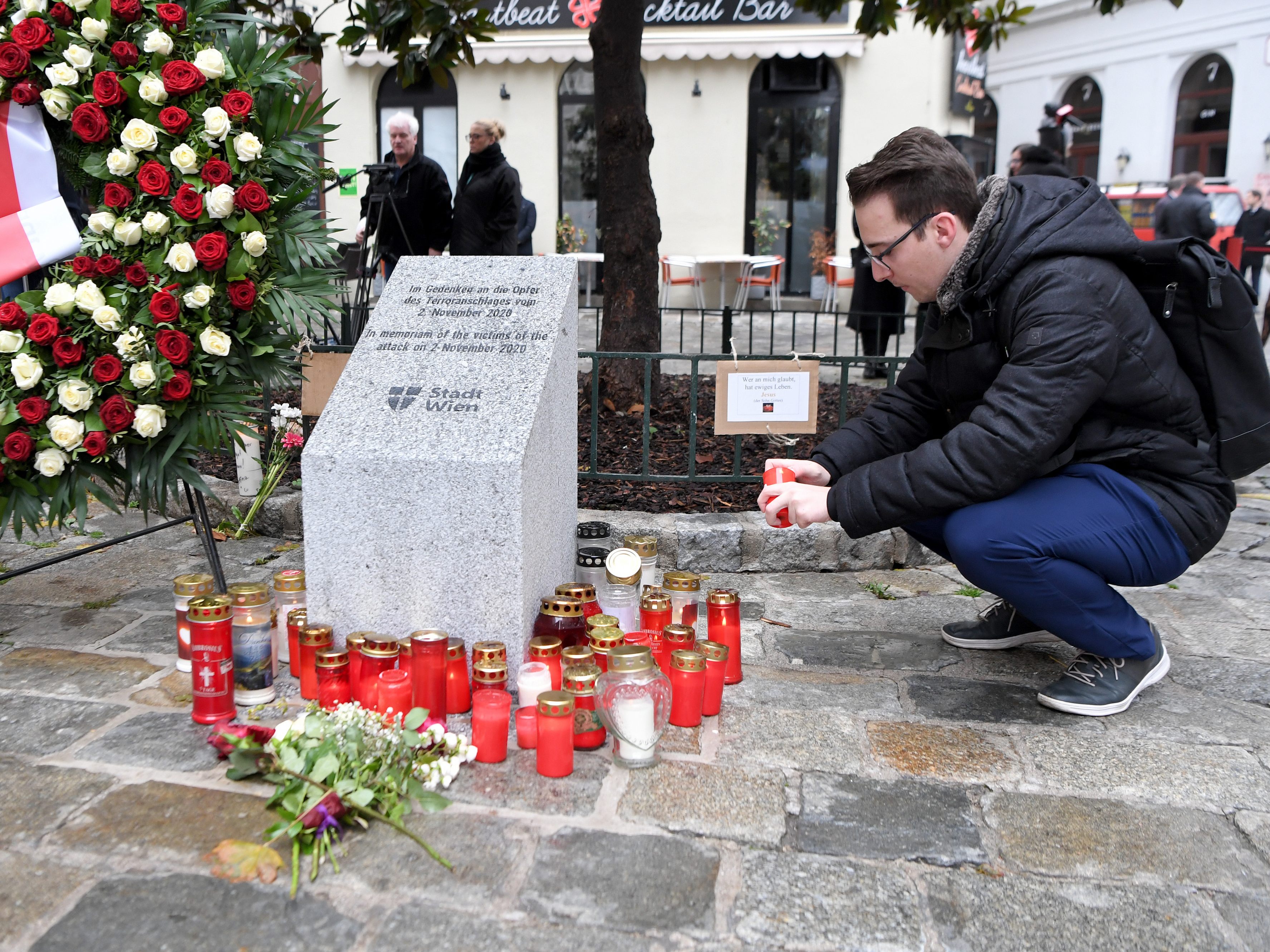 Stadt Wien gedachte der Opfer des Terroranschlags.