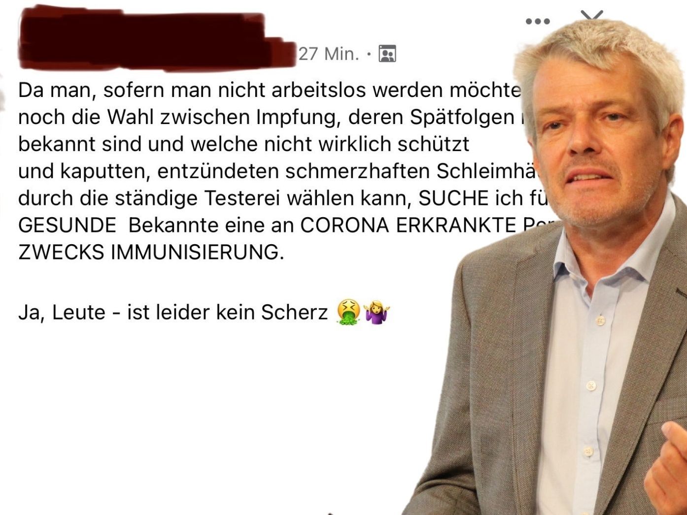 Auf der Suche nach Corona-Infektion im Netz: Dr. Woflgang Grabher von der Landessanitätsdirektion warnt eindringlich.