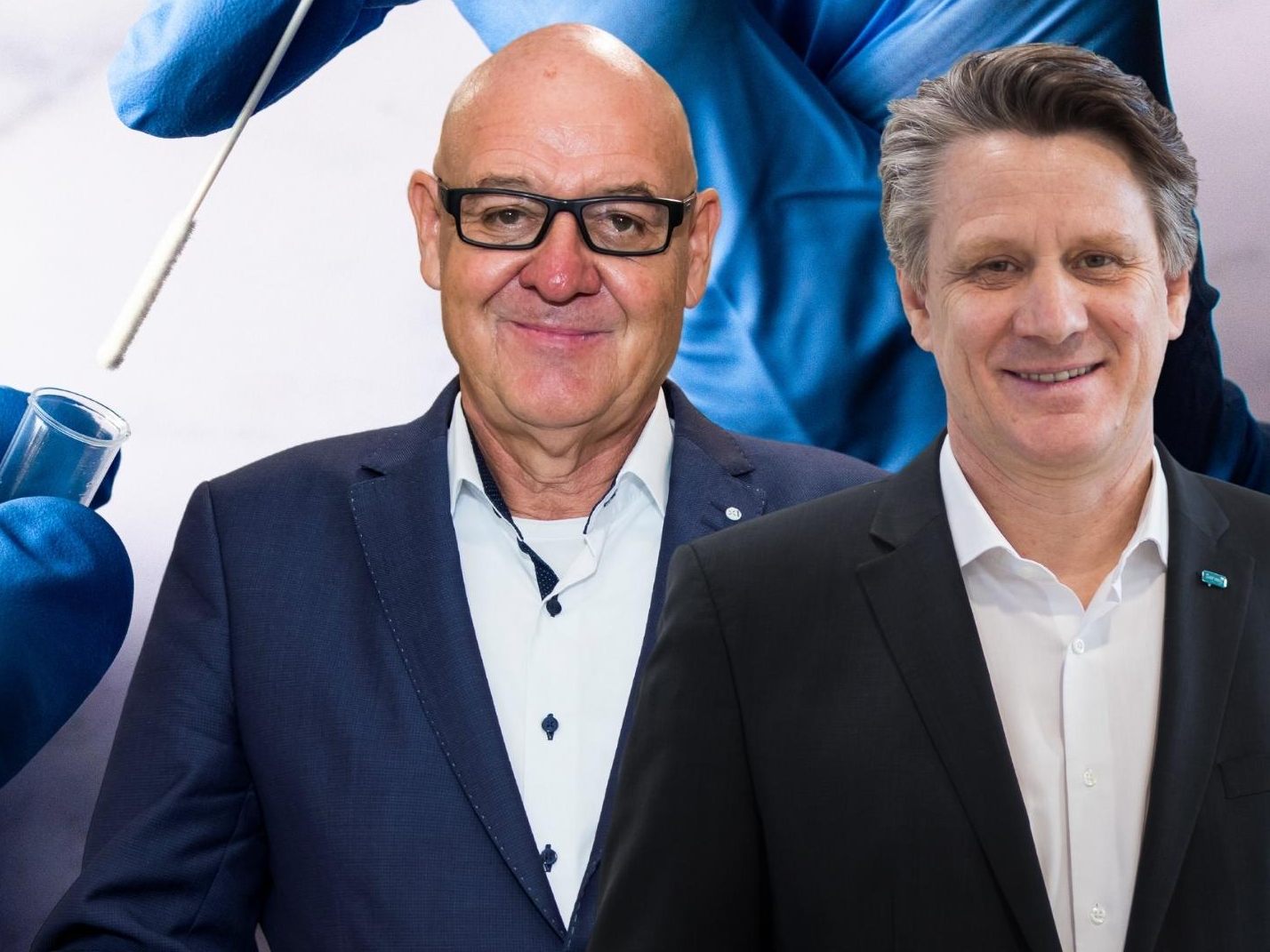 Volker Buth, CEO Hirschmann Automotive, und Christian Beer, Heron-Gründers und Geschäftsführers.