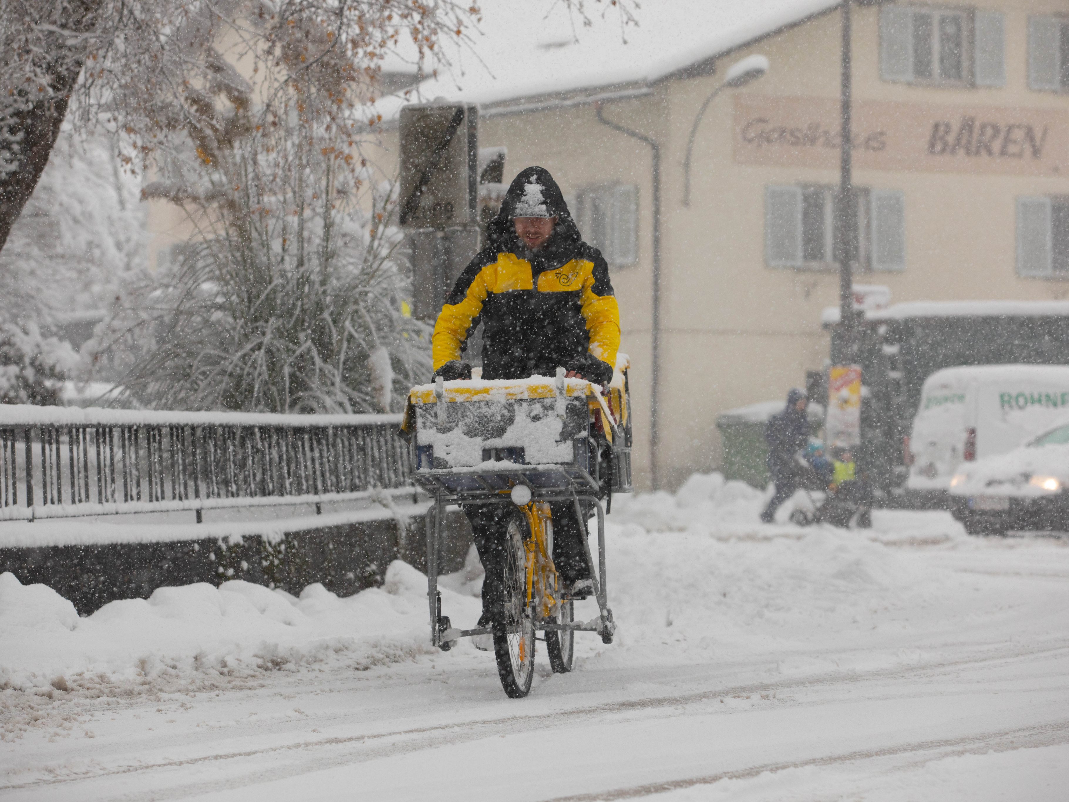 Schneefall in ganz Vorarlberg