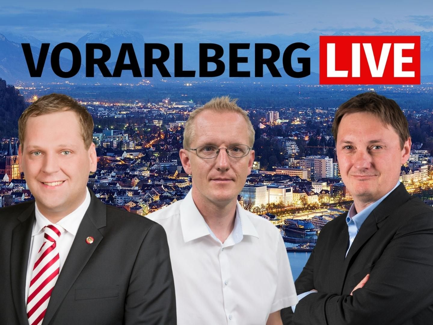 Philip Kucher und Johannes Huber zu Gast bei "Vorarlberg LIVE".