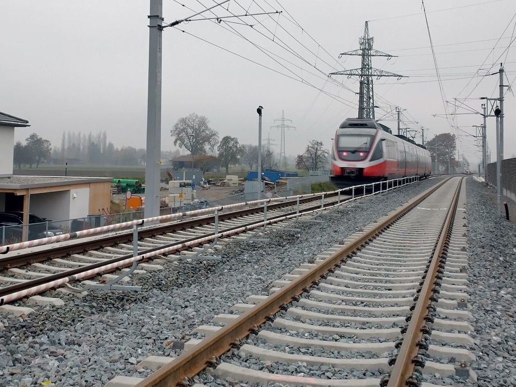 2. Gleis zwischen Hard und Lustenau geht in Betrieb