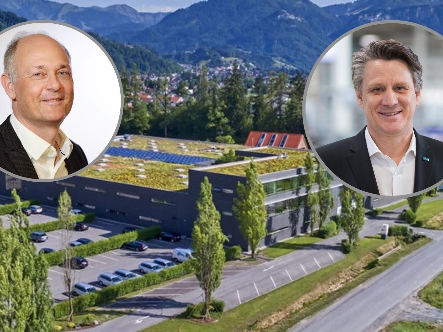 Bezirkshauptmann Harald Schneider und HERON-Chef Christian Beer.