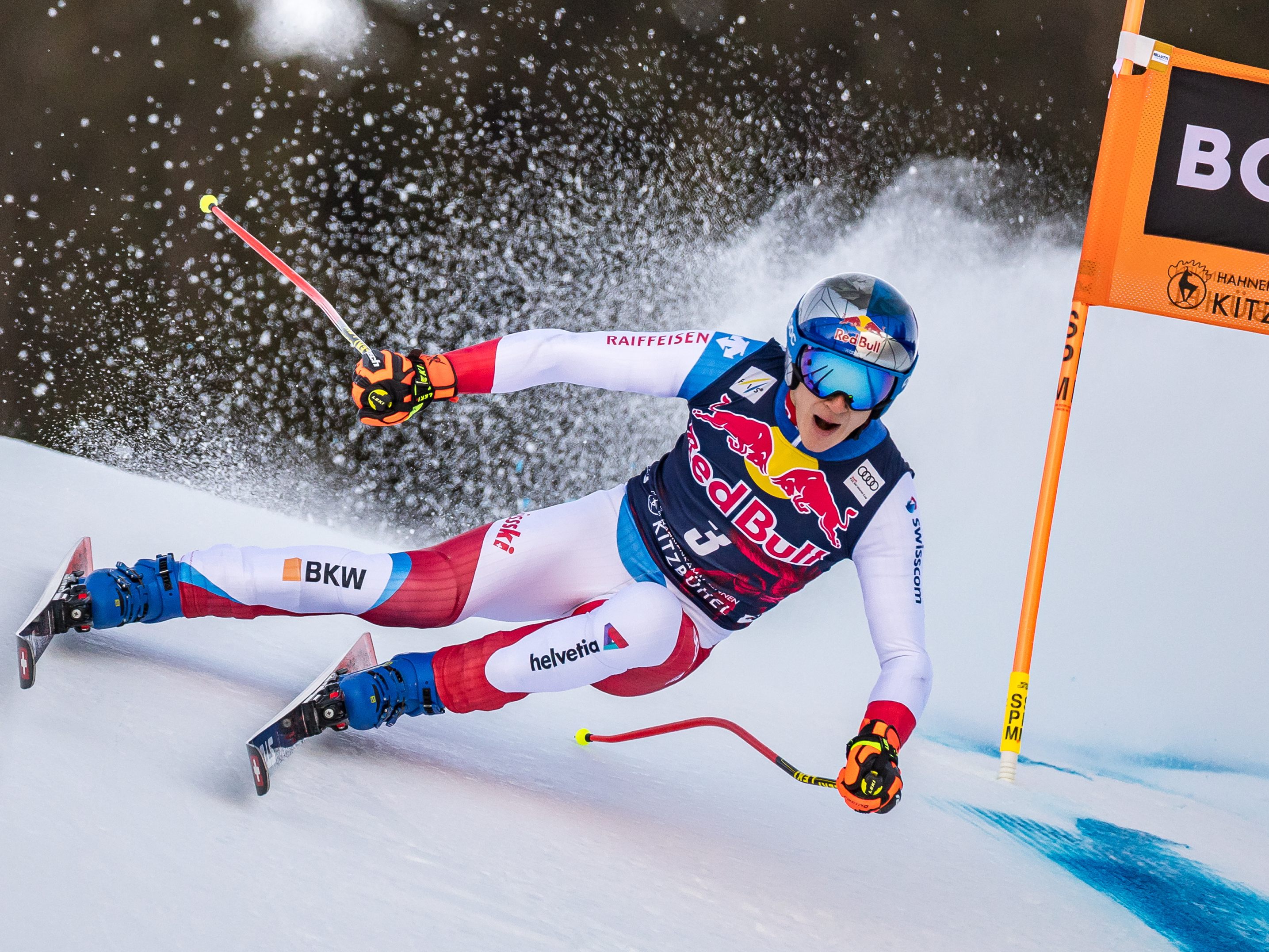 Erstes Training in Kitzbühel