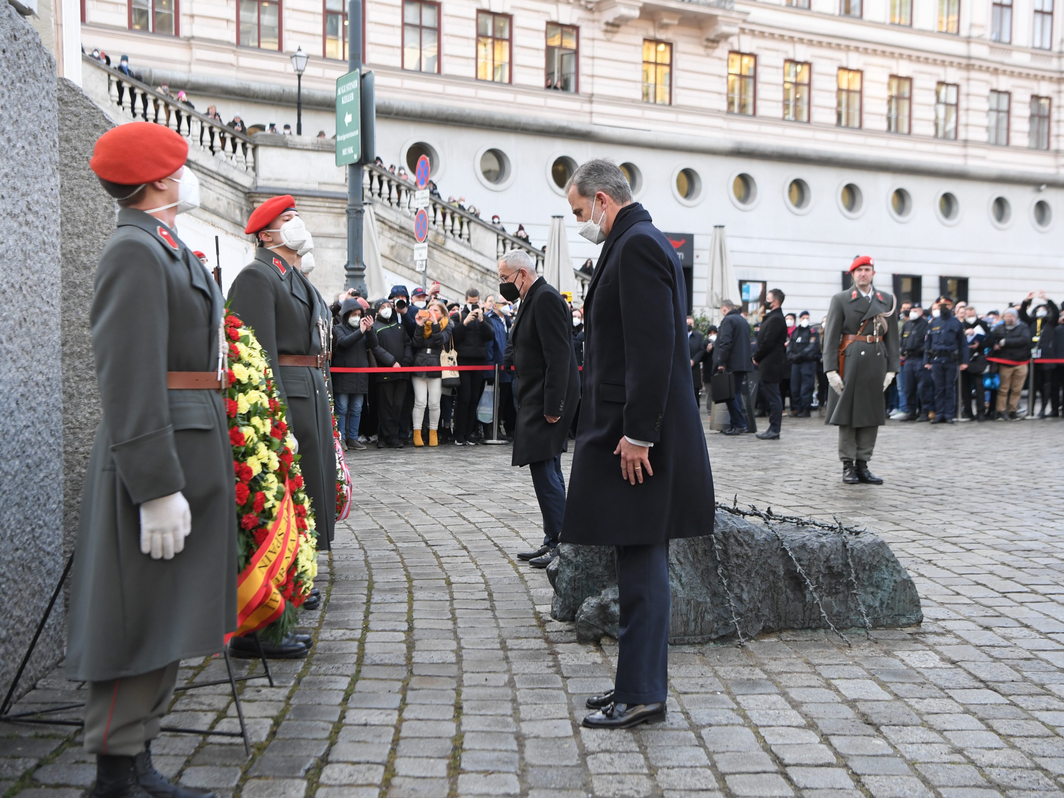 Spaniens König war in Wien zu sehen.