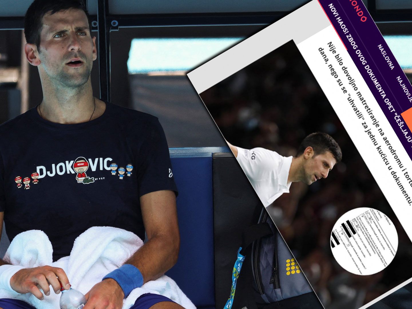 In den serbischen Medien wird deutlich wohlwollender über Djokovic berichtet als international.