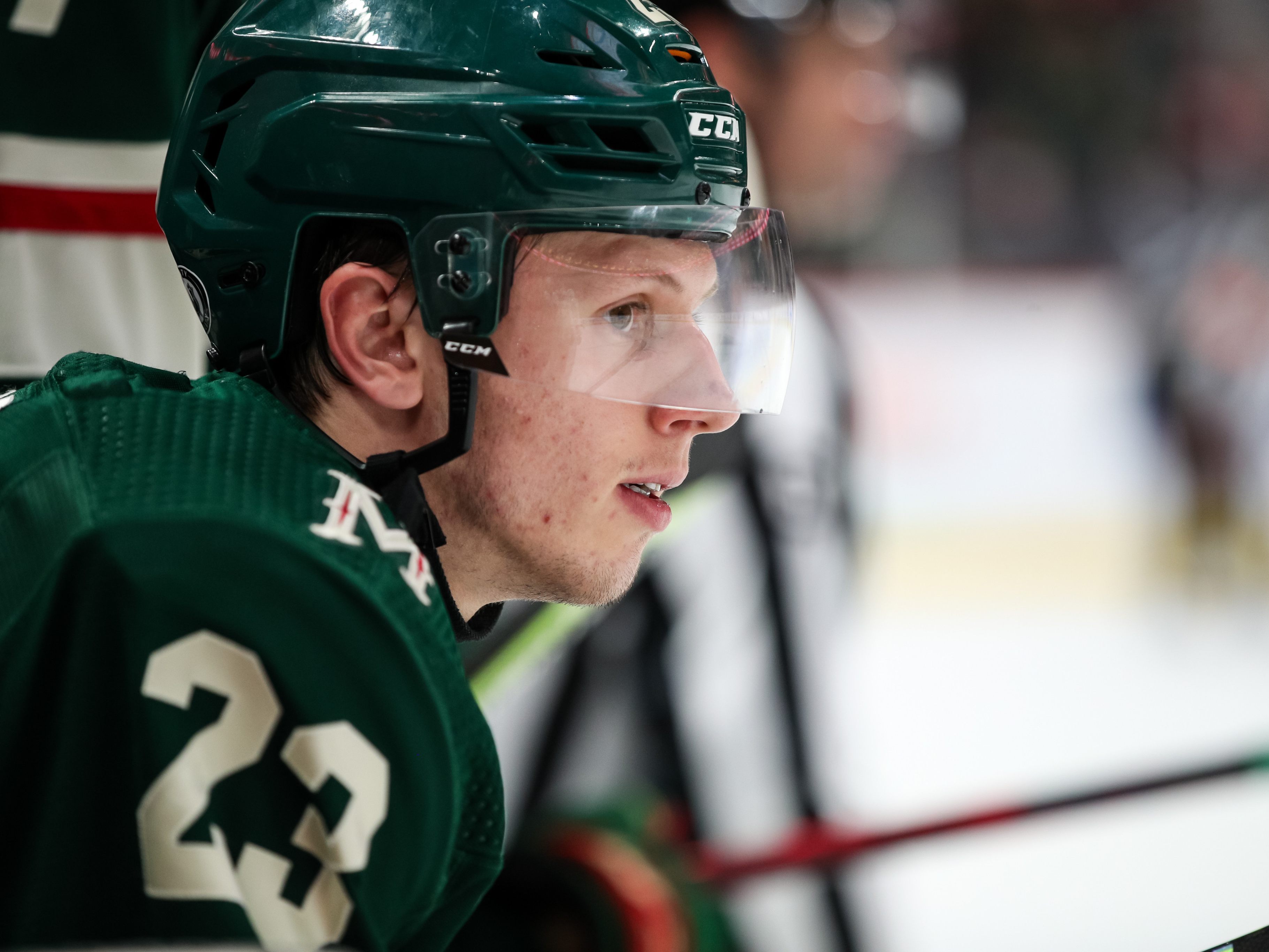 Marco Rossi geht in der Nacht auf Freitag für Minnesota Wild aufs Eis.