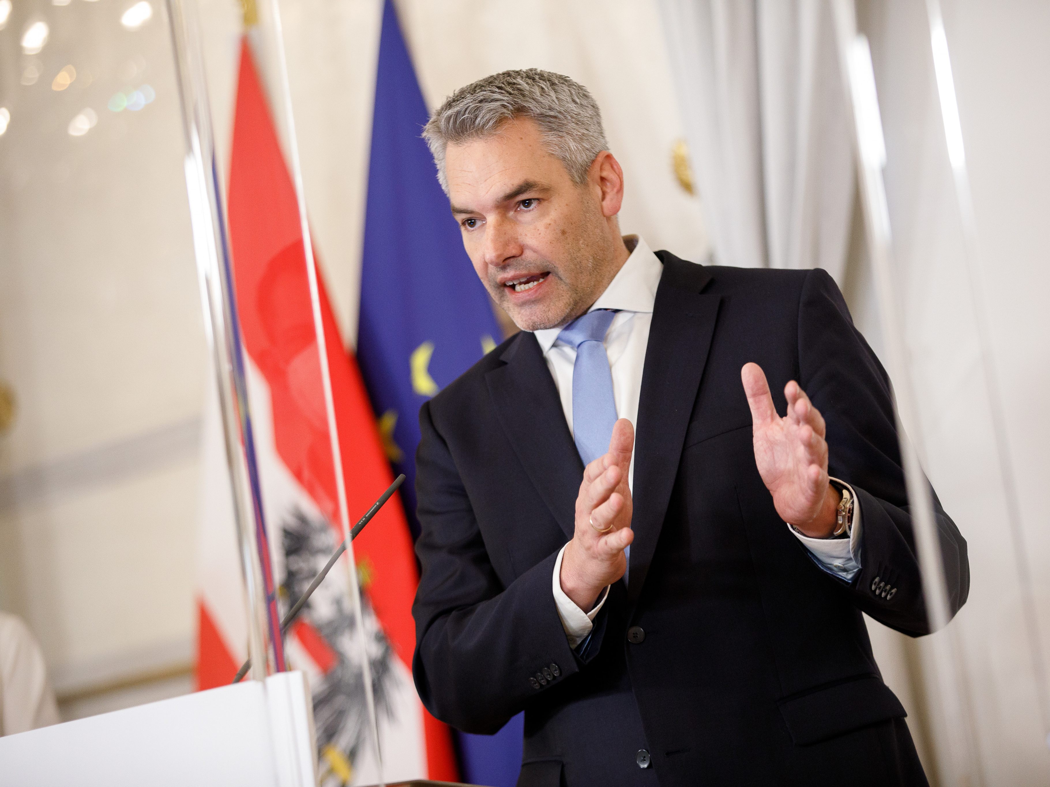 Kanzler Nehammer zeigt sich beim Thema Impfpflicht gesprächsbereit.