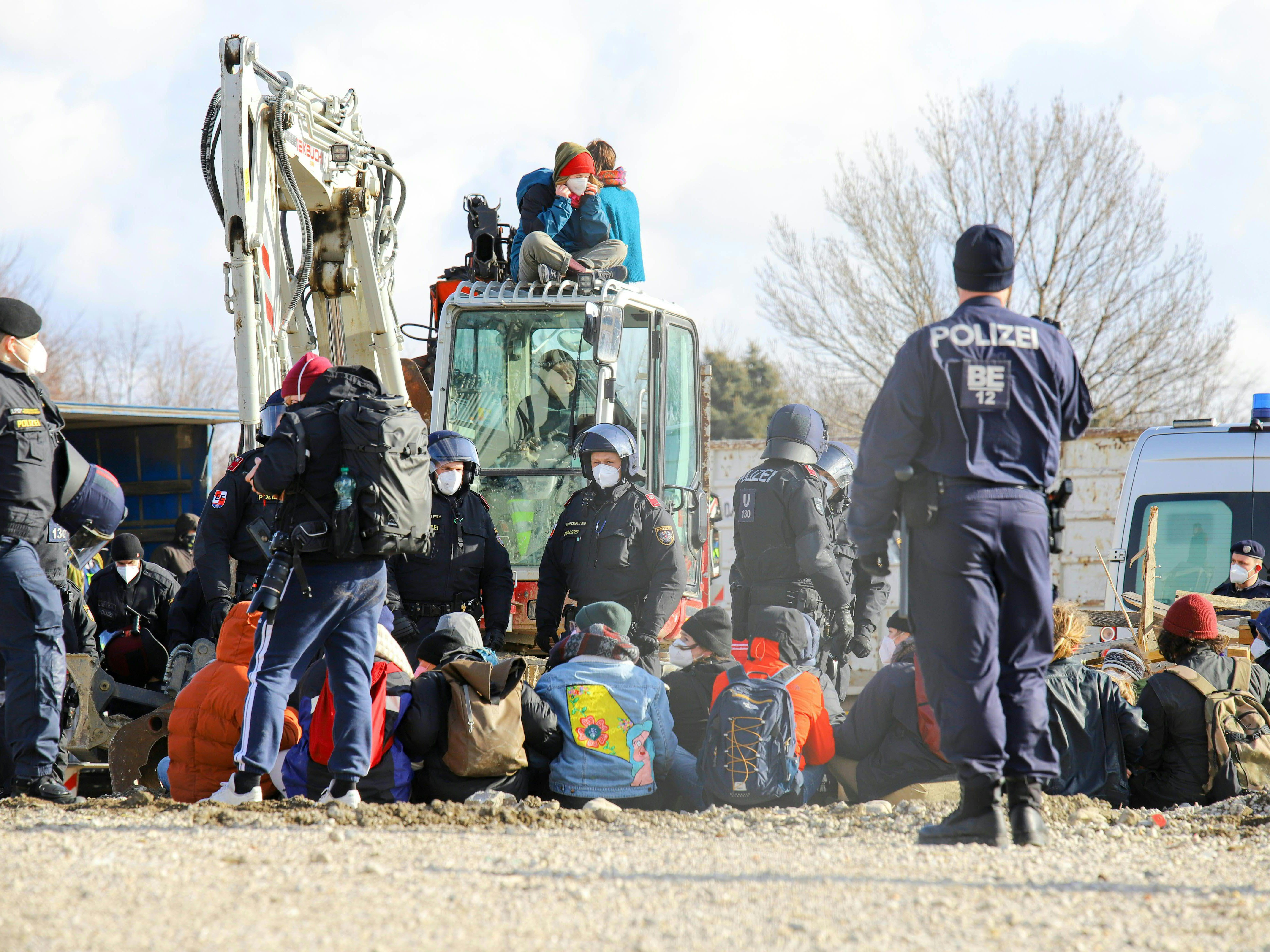 Das Protestcamp in der Wiener Donaustadt wurde am Dienstag aufgelöst.