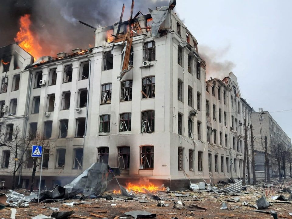 Ukraine-Krieg: Die Gefechte in Charkiw gingen am Mittwoch weiter.