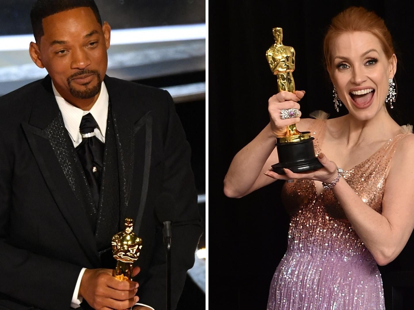 Will Smith und Jessica Chastain sind die beiden besten Hauptdarsteller bei der 94. Oscar-Verleihung in Hollywood.