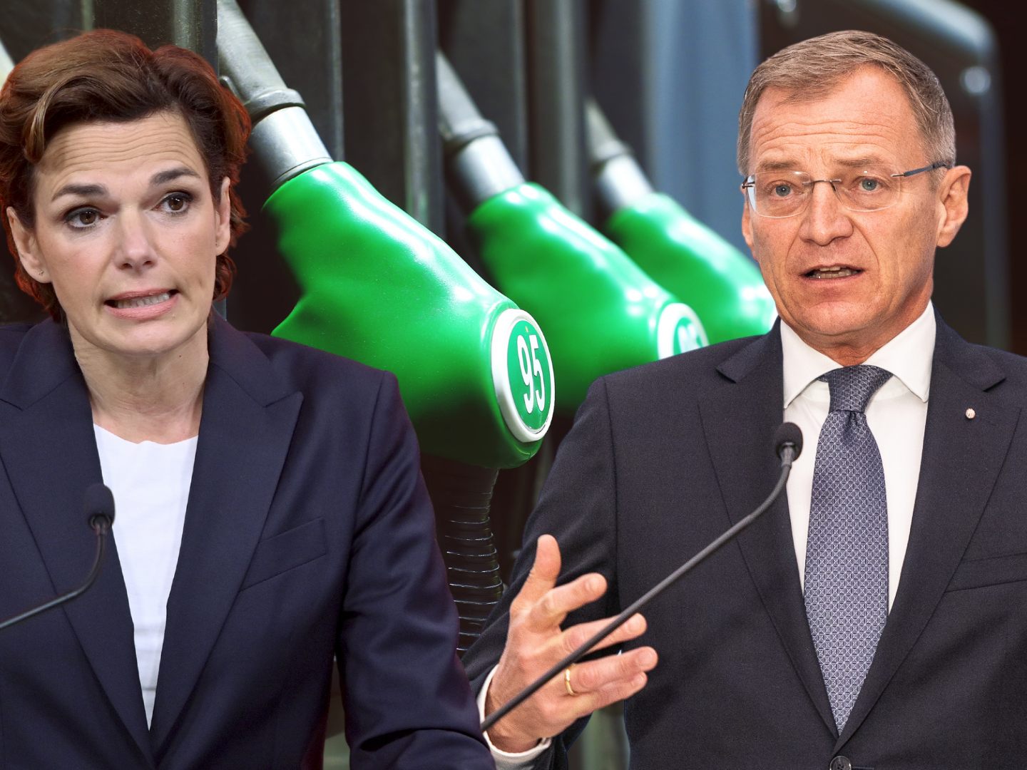 Rendi-Wagner und Stelzer denken über staatlichen Eingriff beim Spritpreis nach