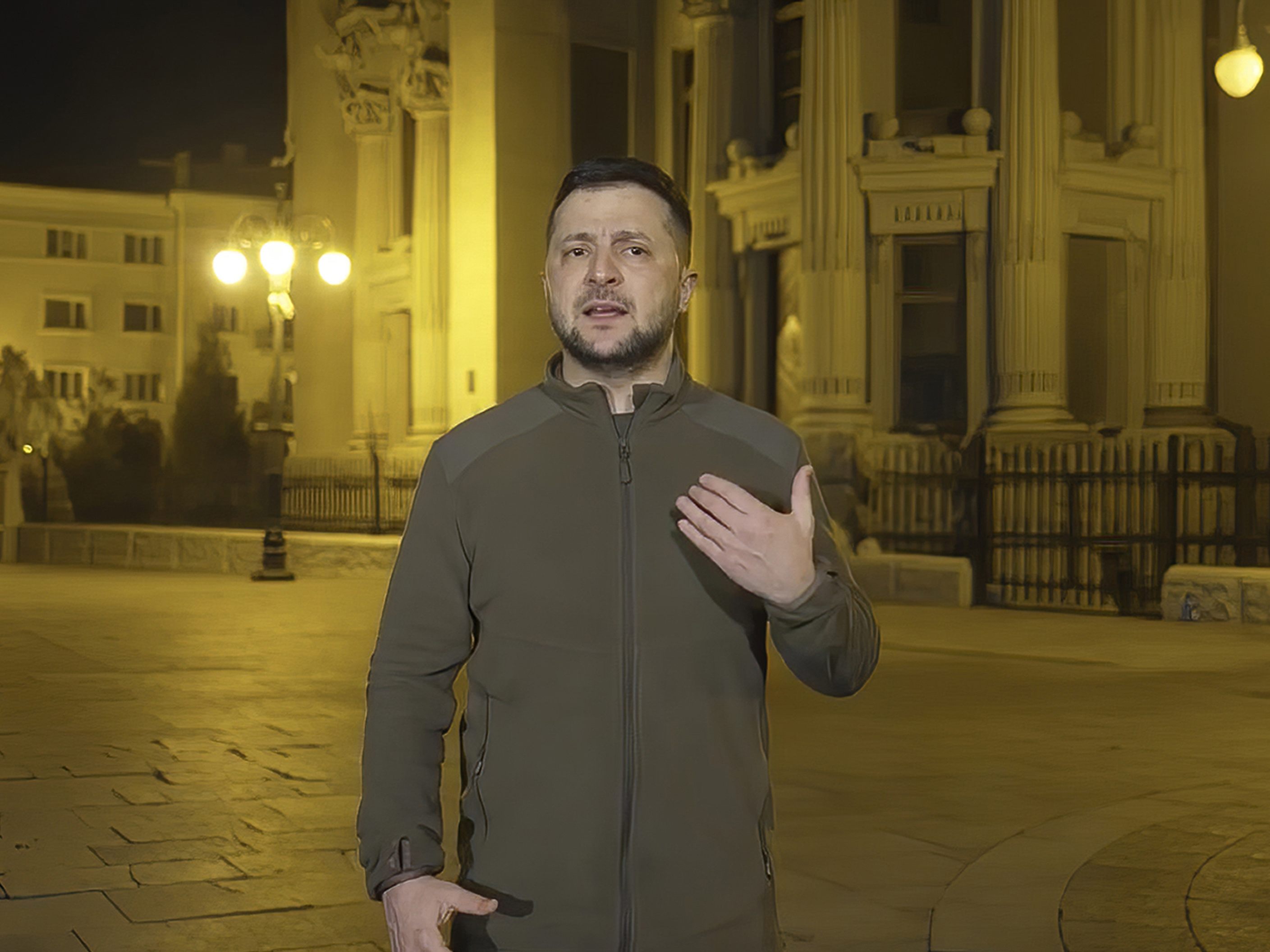 Der ukrainische Präsident forderte Sicherheitsgarantien für sein Land.
