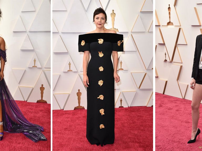 Nicht ganz gelungen waren diese Outfits bei den Oscars: von Chloe Bailey, Maggie Gyllenhaal und Kristen Stewart