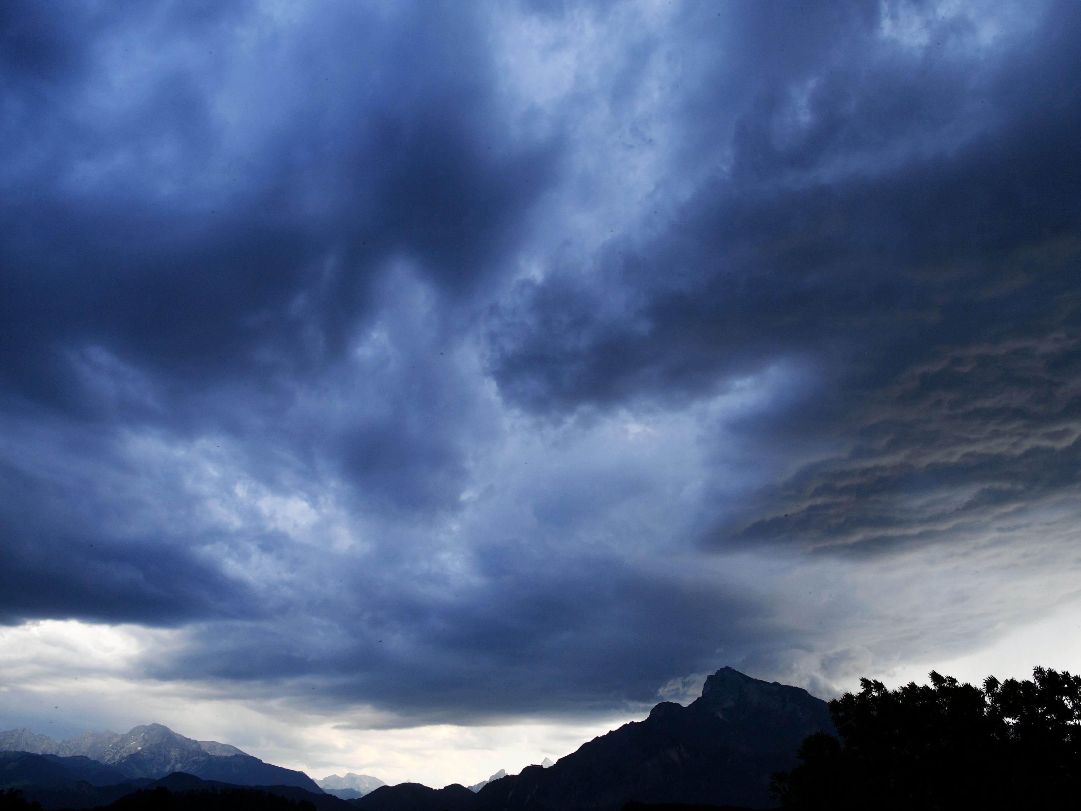 Im Jahr 2021 prägten heftige Gewitter in Österreich das Wetter.