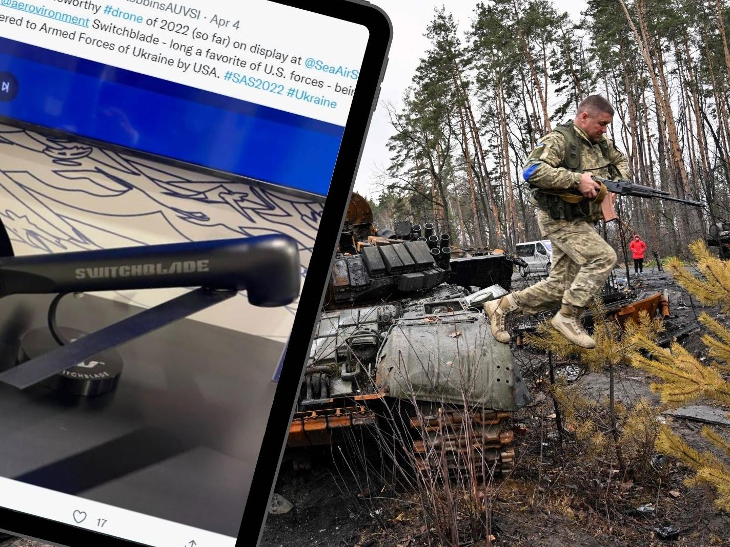 Die tragbaren "Kamikaze-Drohnen" können jegliches Ziel ansteuern und dort zur Detonation gebracht werden.