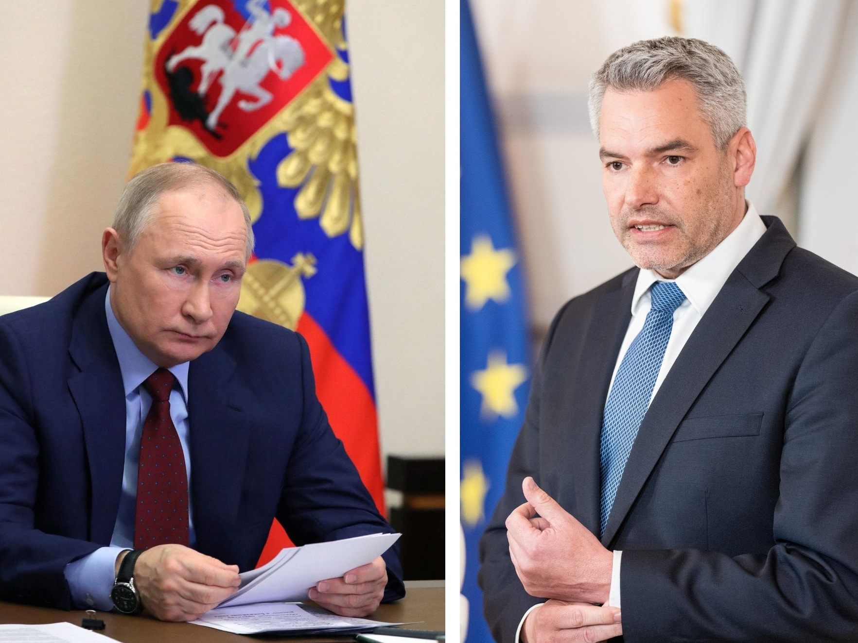 Bundeskanzler Karl Nehammer (ÖVP) will am Montag Wladimir Putin in Moskau treffen.