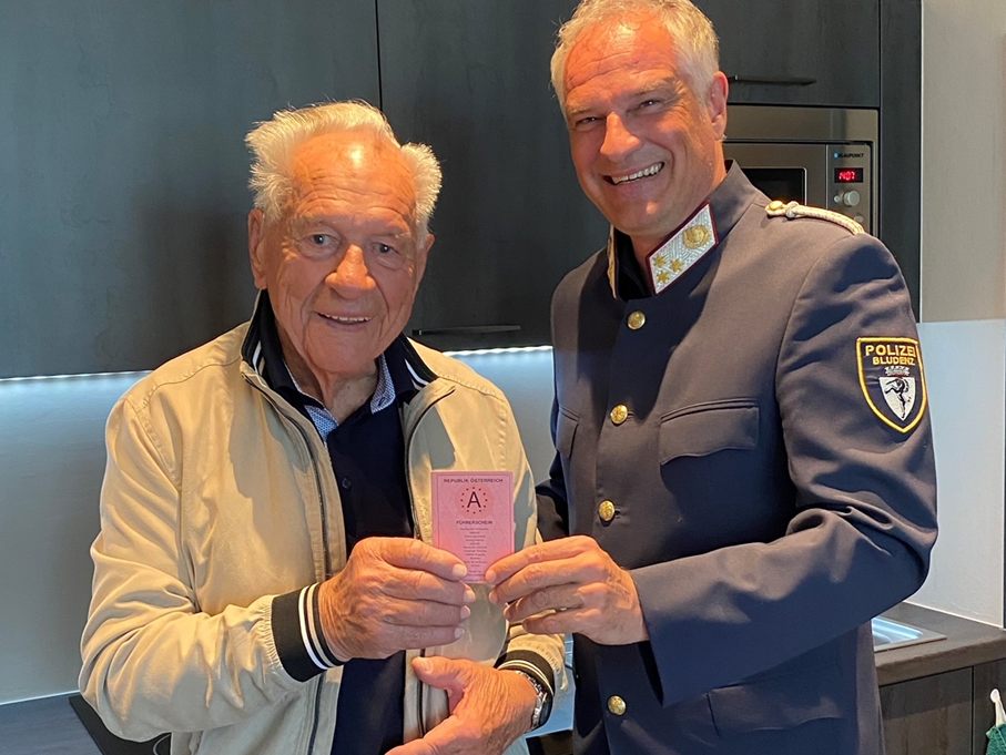 Führerschein freiwillig abgegeben