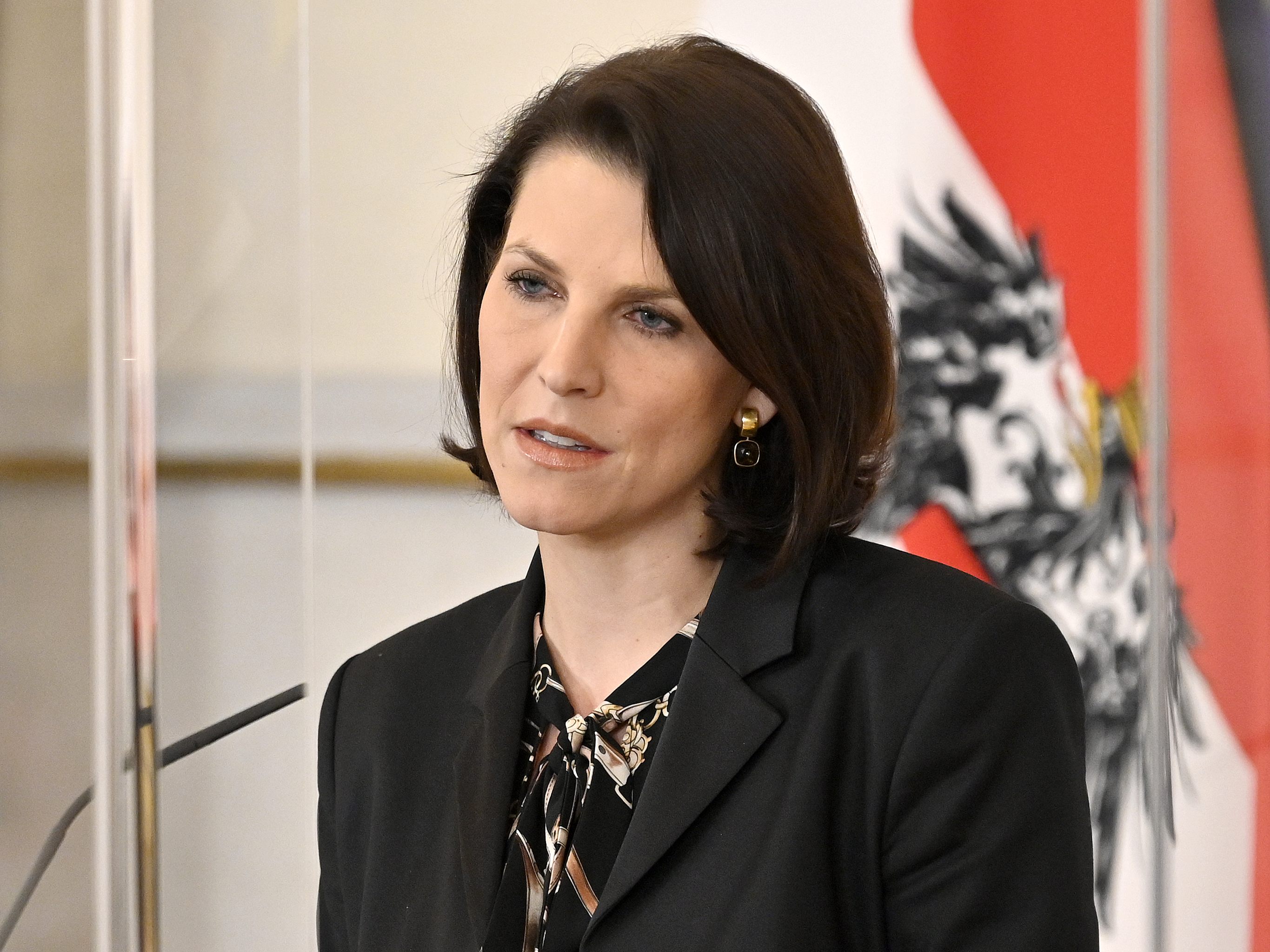 Kanzleramtsministerin Karoline Edtstadler (ÖVP) schließt eine Koalition mit der Kickl-FPÖ aus.