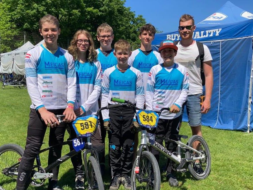 Das BMX-Sparkassenteam in Stuttgart