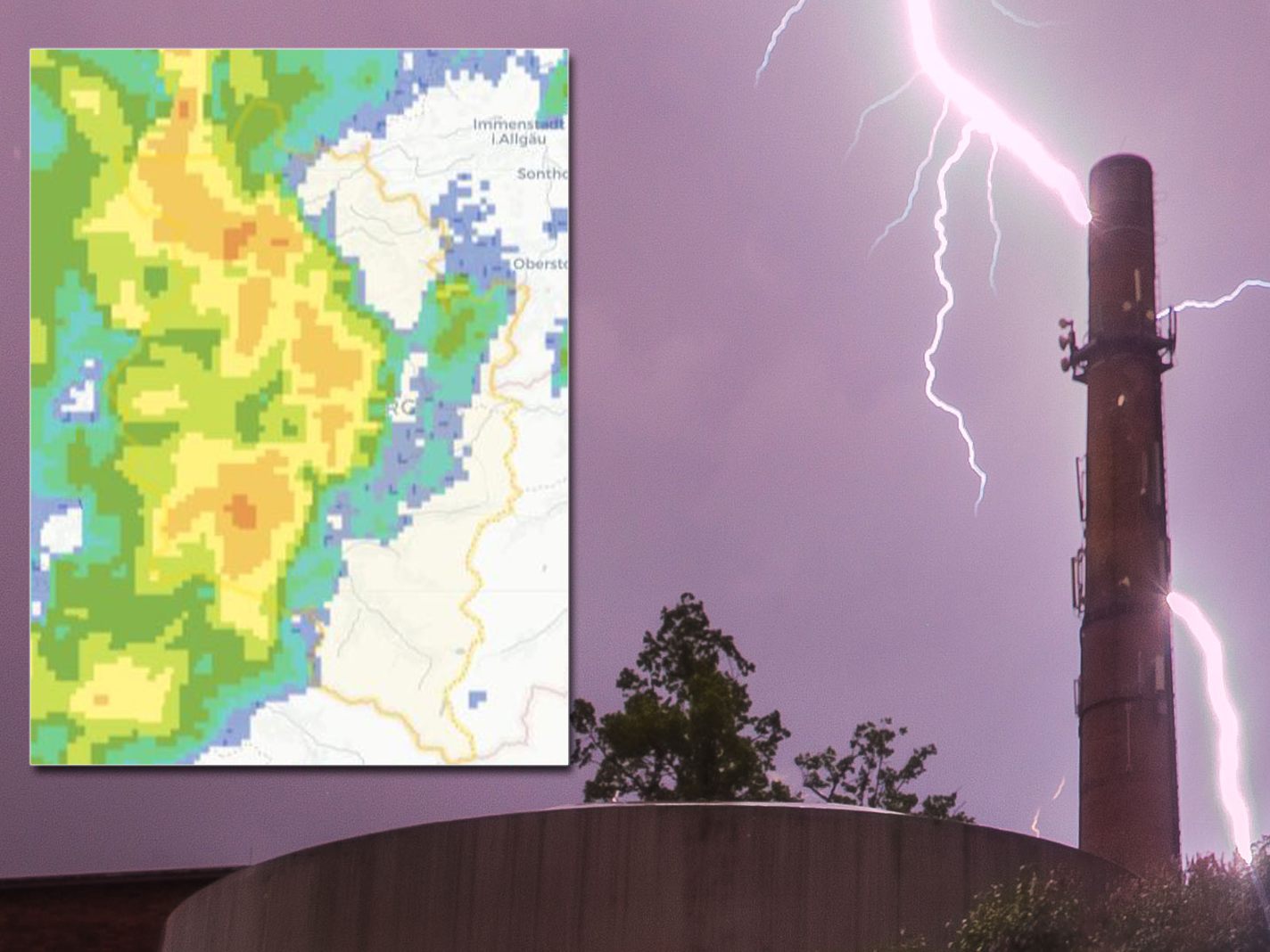 Der leichte Regen wird am Freitagnachmittag in Vorarlberg in gewittrige Schauer übergehen.