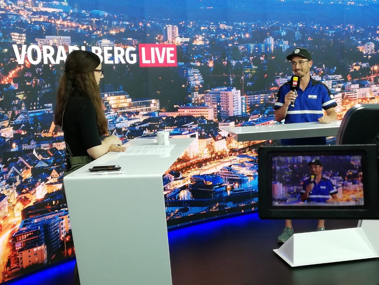 Lukas Greussing war am Freitag zu Gast bei "Vorarlberg LIVE".