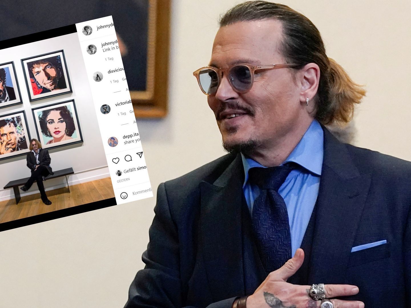 Stolz: Johnny Depp macht mit seinen Drucken richtig Schotter.