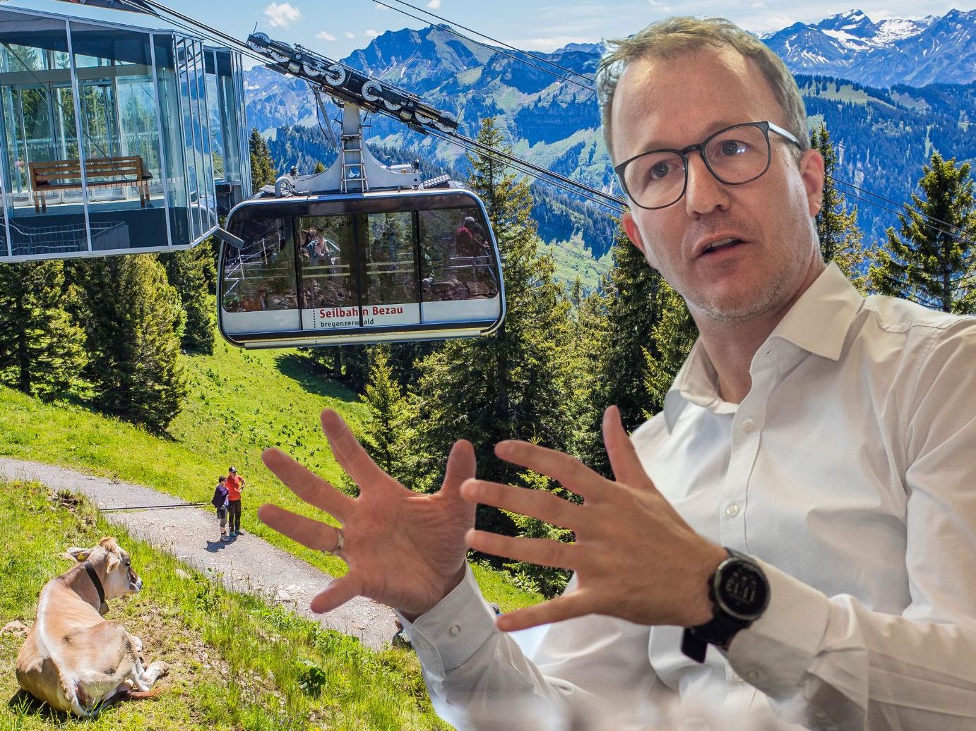 Landesrat Gantner zeigt sich erfreut über die Tourismuszahlen.