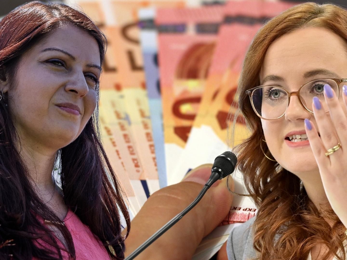 Muna Duzdar (l.) von der SPÖ findet die Idee gut, Laura Sachslehner (r.) von der ÖVP hält gar nichts davon.
