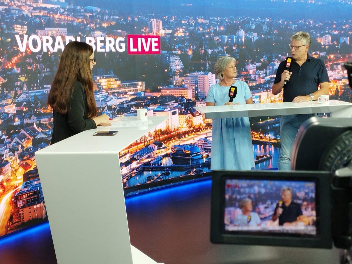 Dr. Claudia Riedlinger (LKH Bregenz) und Dr. Hermann Blassnig (KH Dornbirn) zu Gast bei "Vorarlberg LIVE".