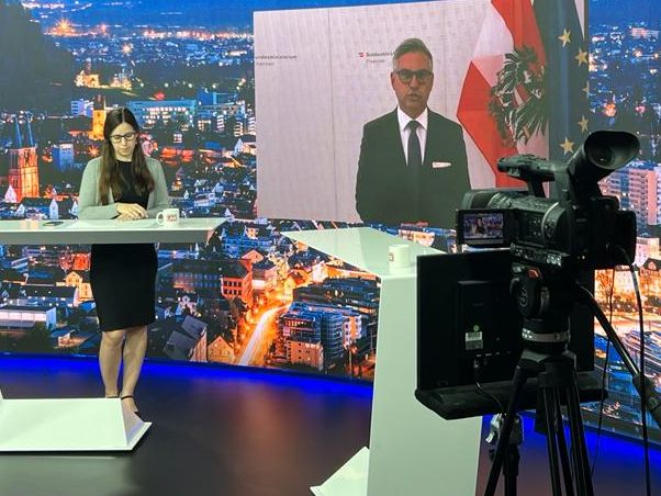 Finanzminister Magnus Brunner am Dienstag bei "Vorarlberg LIVE".