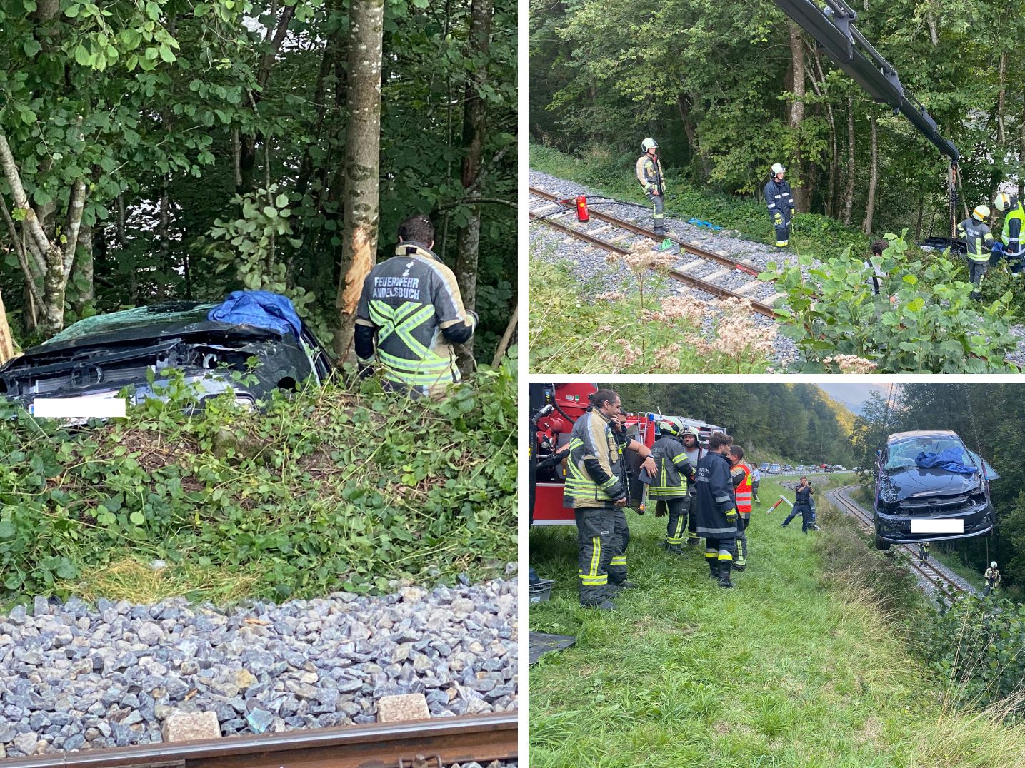 Fahrzeug musste mittels Kran geborgen werden