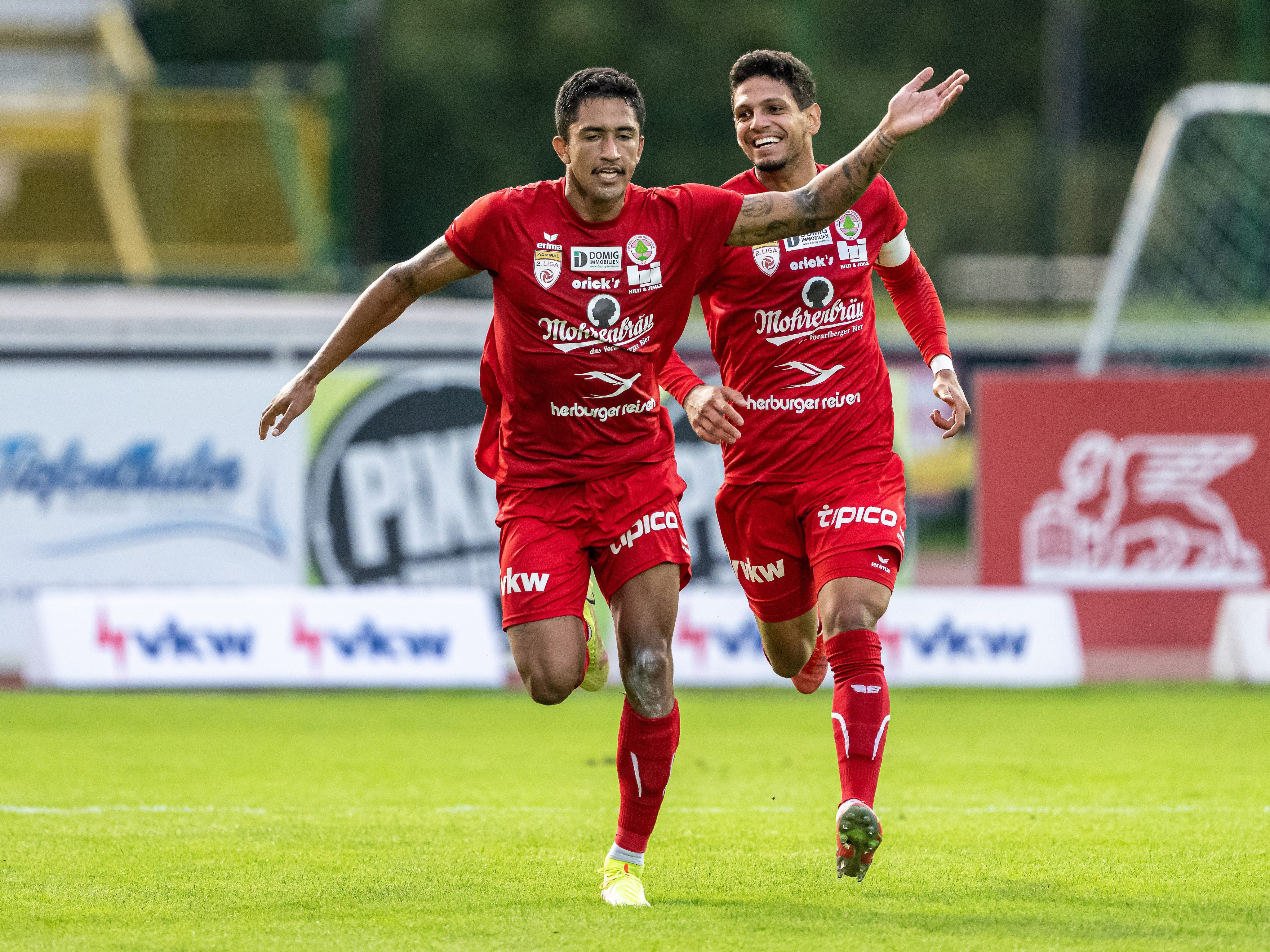 Der FC Dornbirn jubelte über einen verdienten Erfolg gegen Hartberg.