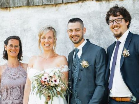 Am Wochenende wurde geheiratet.