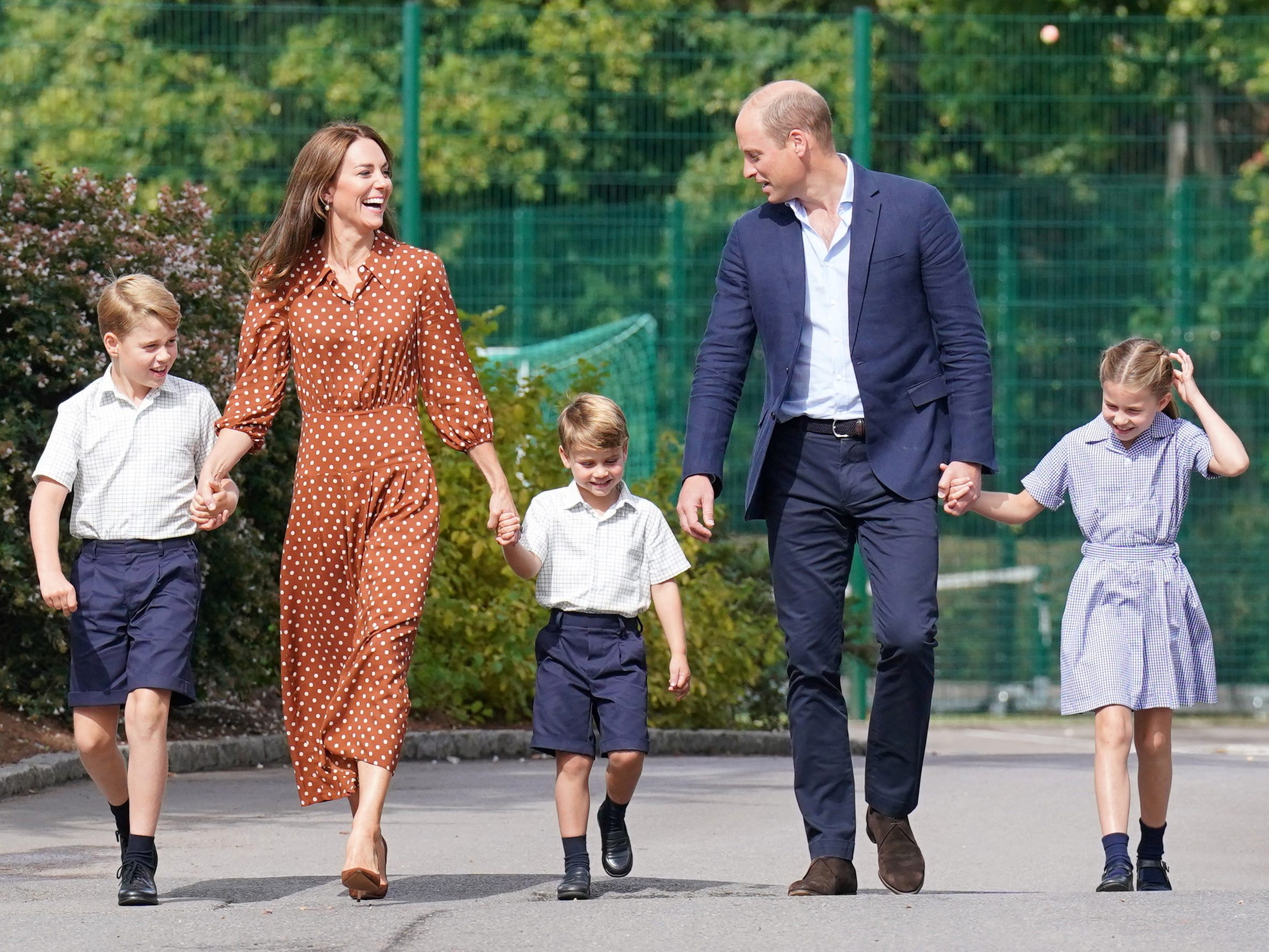 Stolze Eltern: William und Katherine mit George, Louis und Charlotte.