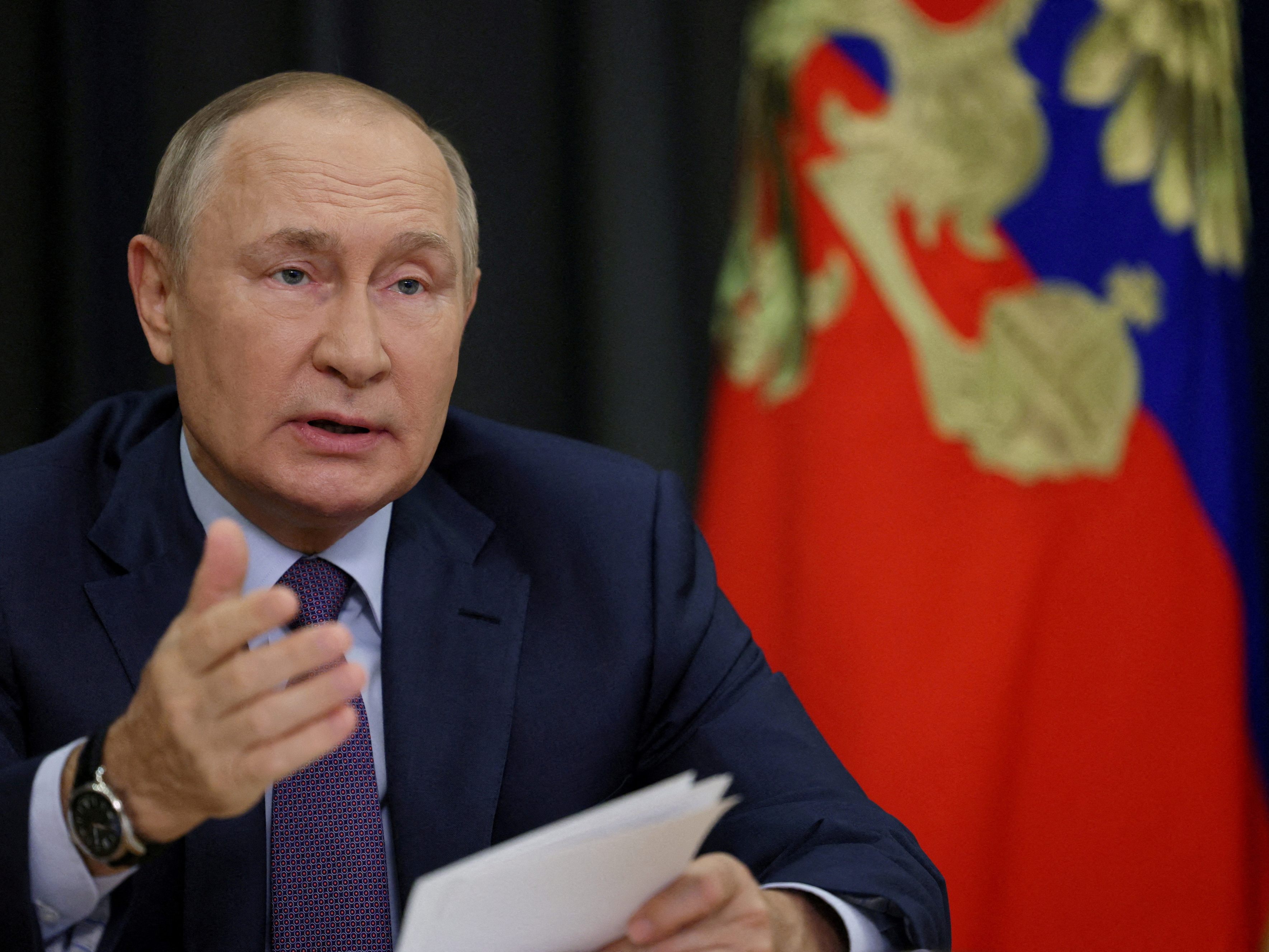 Will vier ukrainische Gebiete annektieren: Wladimir Putin.