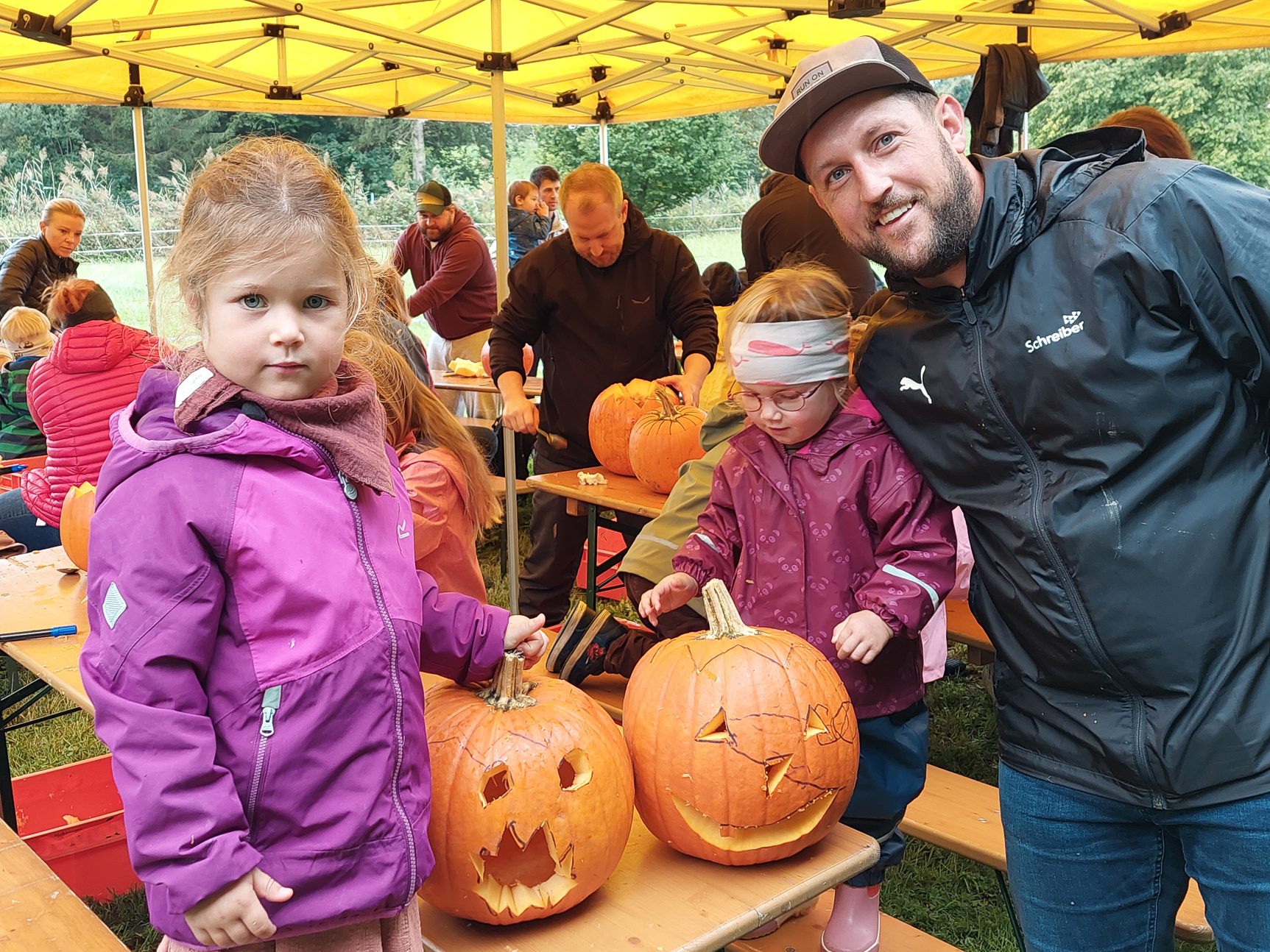 Wunderschöne Kürbisgesichter wurden beim Kürbisfest des Obst- und Gartenbauvereins Lustenau geschnitzt.