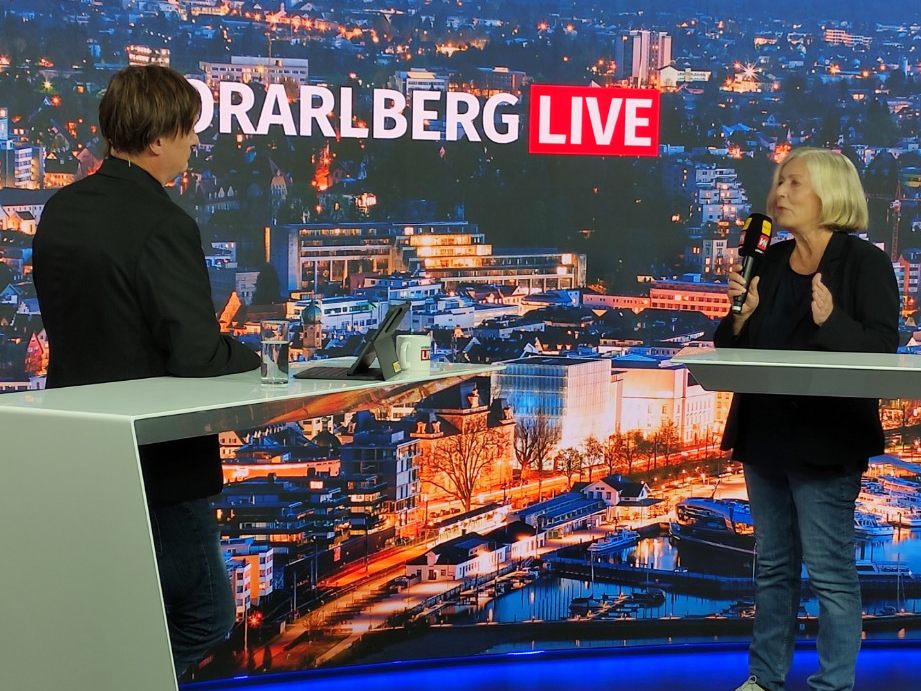 Marc Springer im Gespräch mit Gabriele Sprickler-Falschlunger.