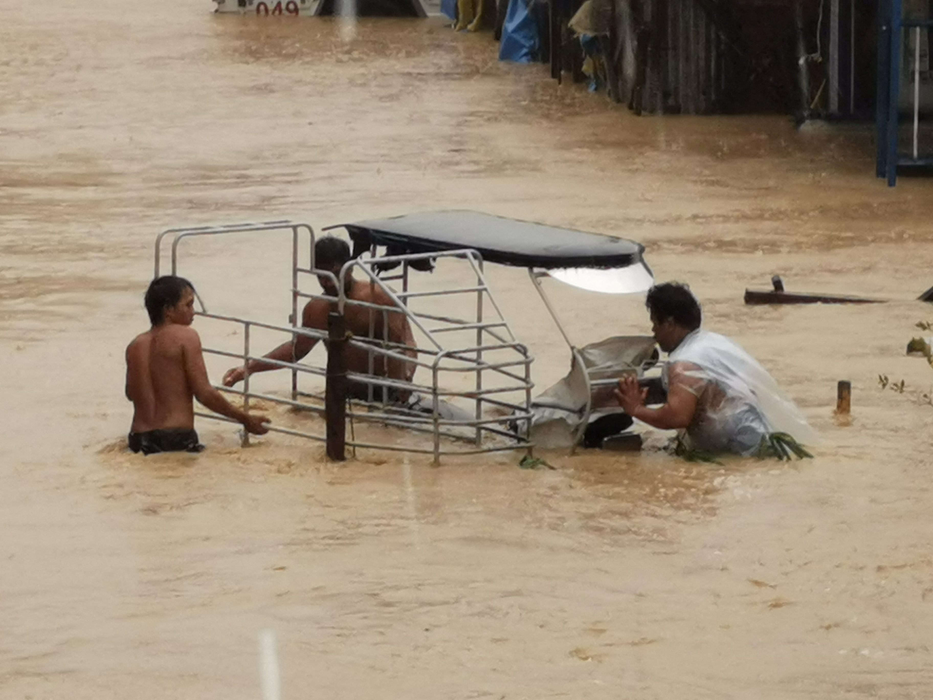 Die Philippinen sind von den Fluten gebeutelt.