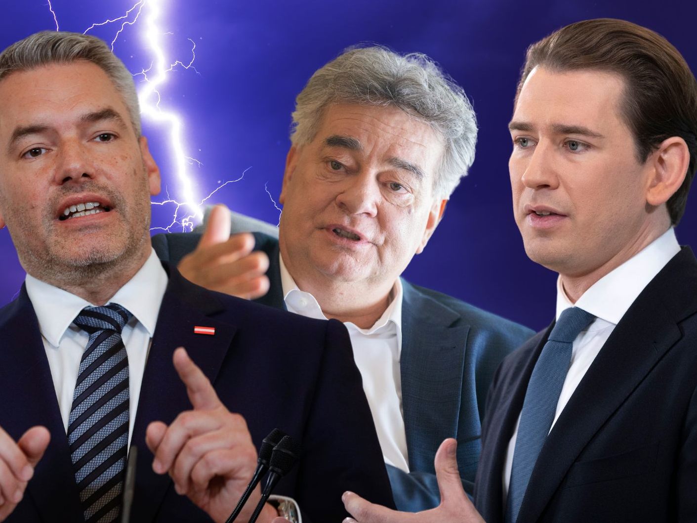 Schwere Vorwürfe gegen Kurz: Das sagen Nehammer, Kogler und Co.