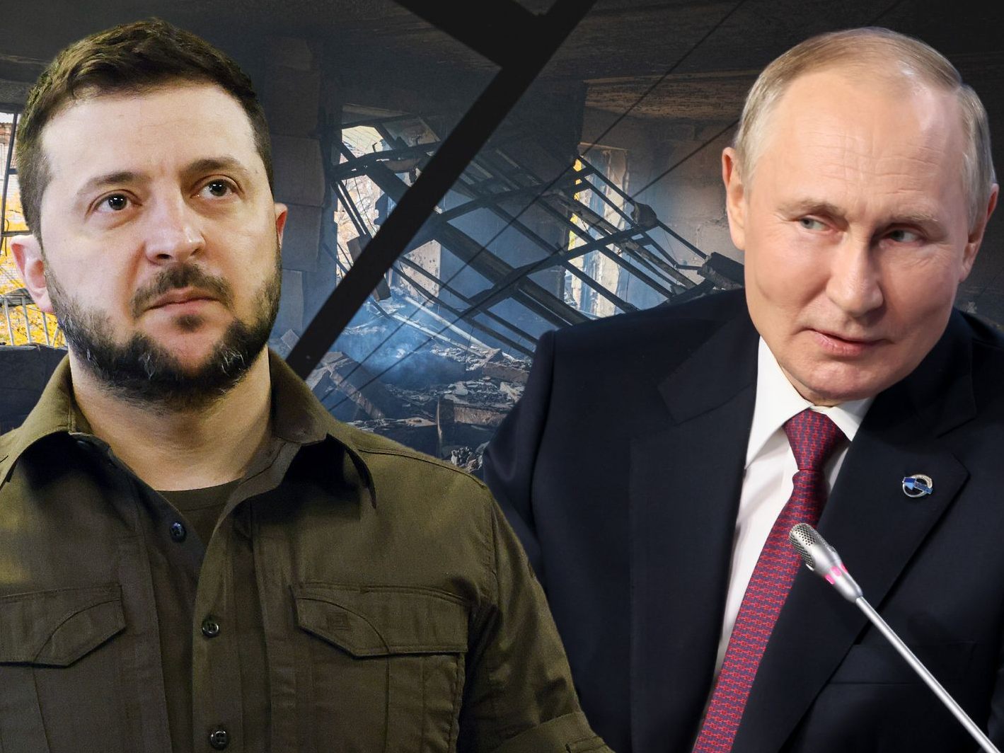 Selenskyj vergleicht die russischen Aggressoren mit Nazis.