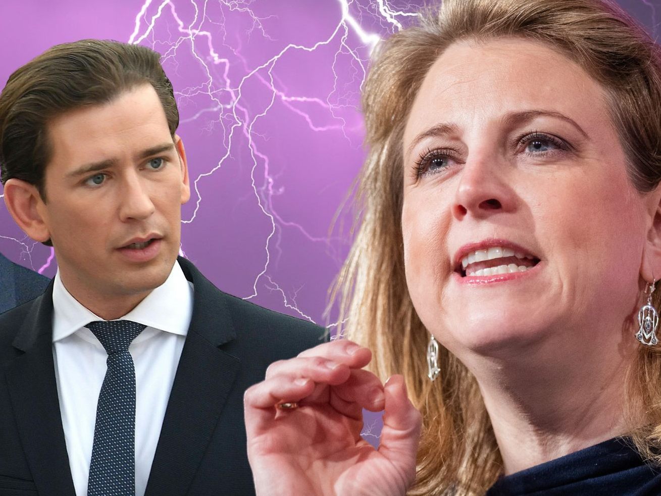 Anstatt Partystimmung gab es zum 10-jährigen Jubiläum der NEOS ein "pinkes" Gewitter für die ÖVP.