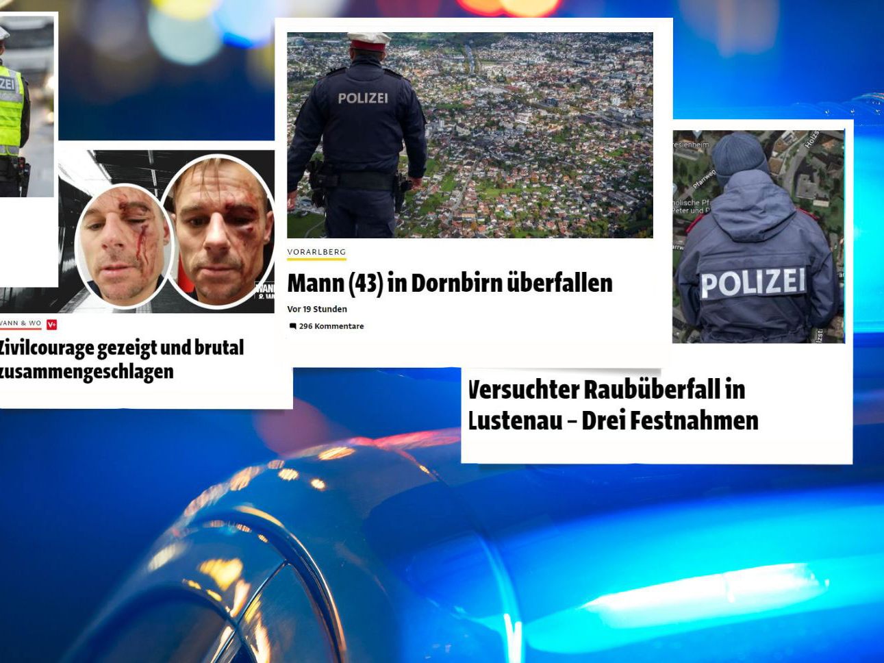 Gewalttätige Vorfälle häuften sich am Wochenende in Vorarlberg.