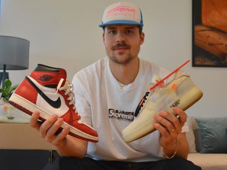 Dominic Haberl weiß auf was es bei Sneakers ankommt. Er sammelt leidenschaftlich Schuhe und ist damit auf Instagram erfolgreich.