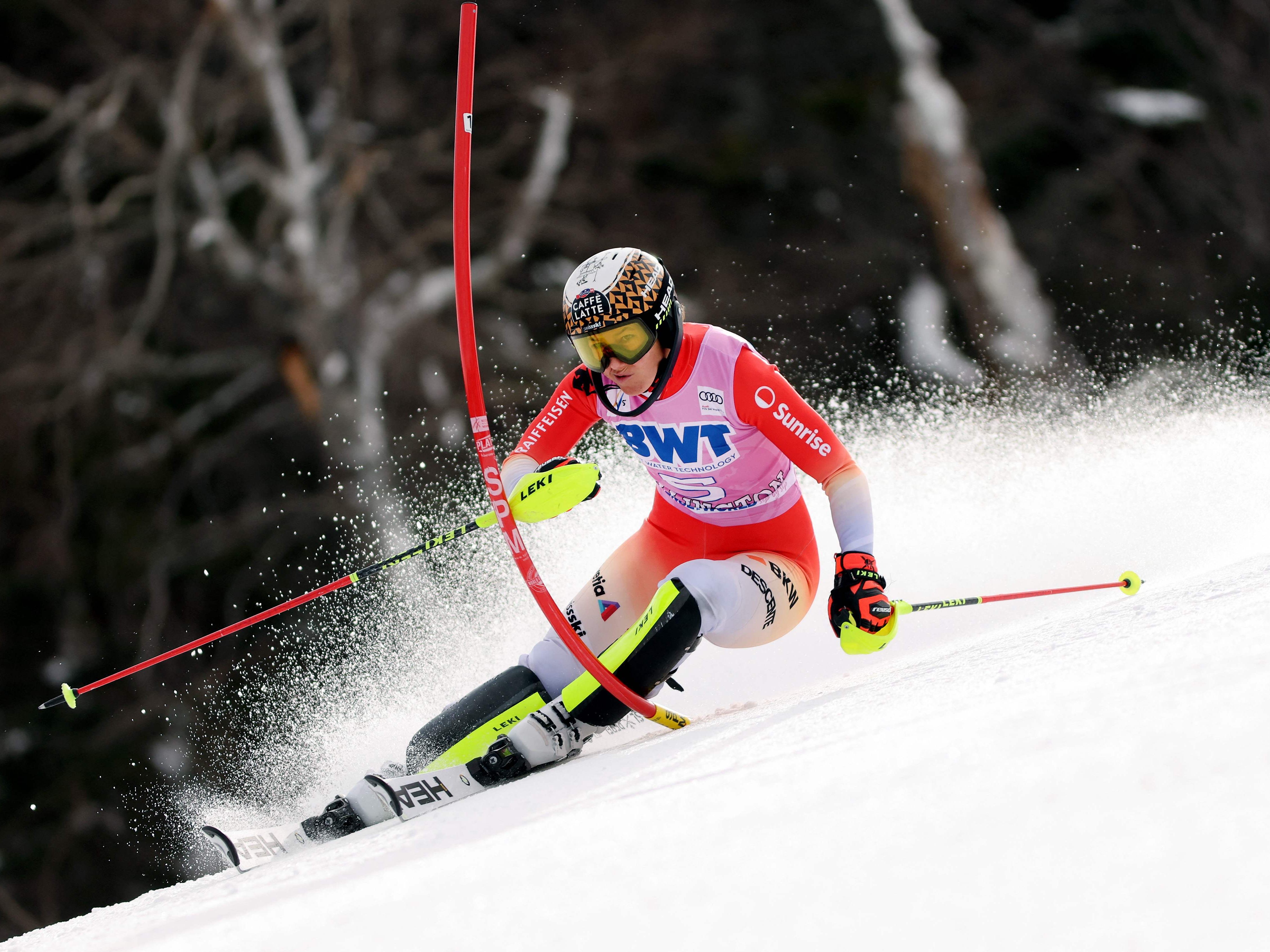 Wendy Holdener jubelte heute endlich über ihren ersten Slalom-Sieg - ex aequo mit Swenn-Larsson.