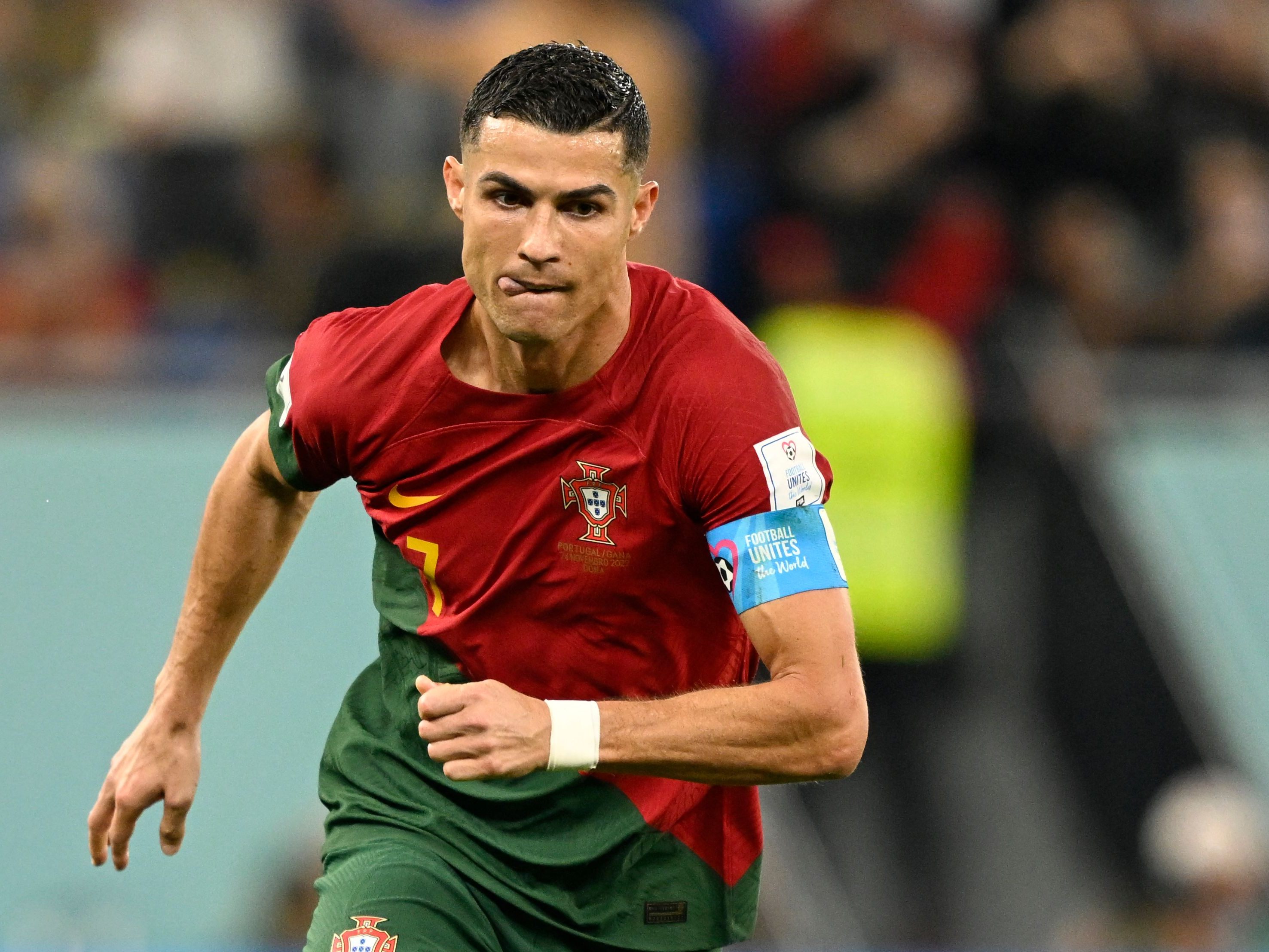 Ronaldo ist der erste Spieler mit Toren bei fünf Weltmeisterschaften.