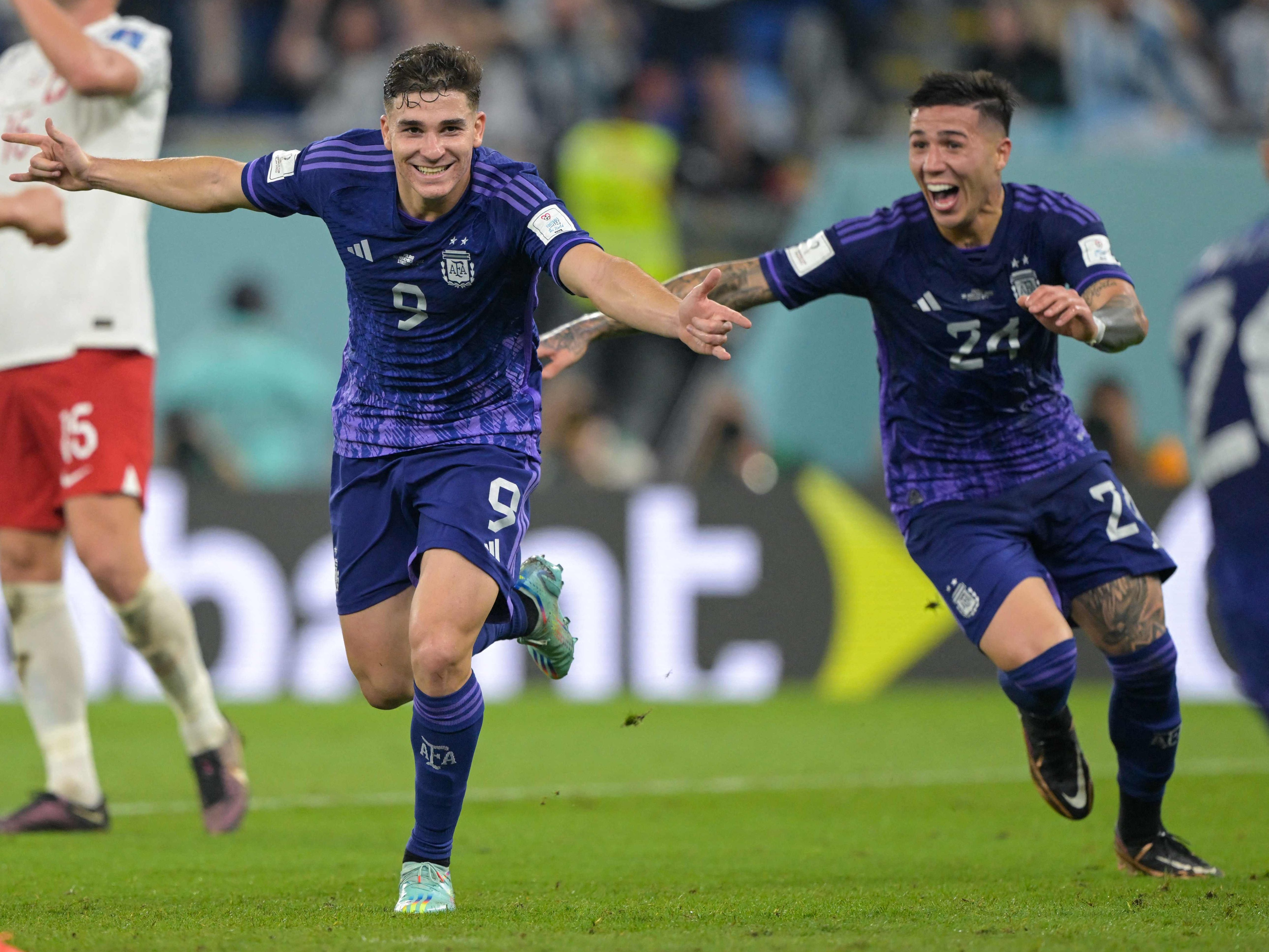 Julian Alvarez erzielte heute das wichtige 2:0 für Argentinien.