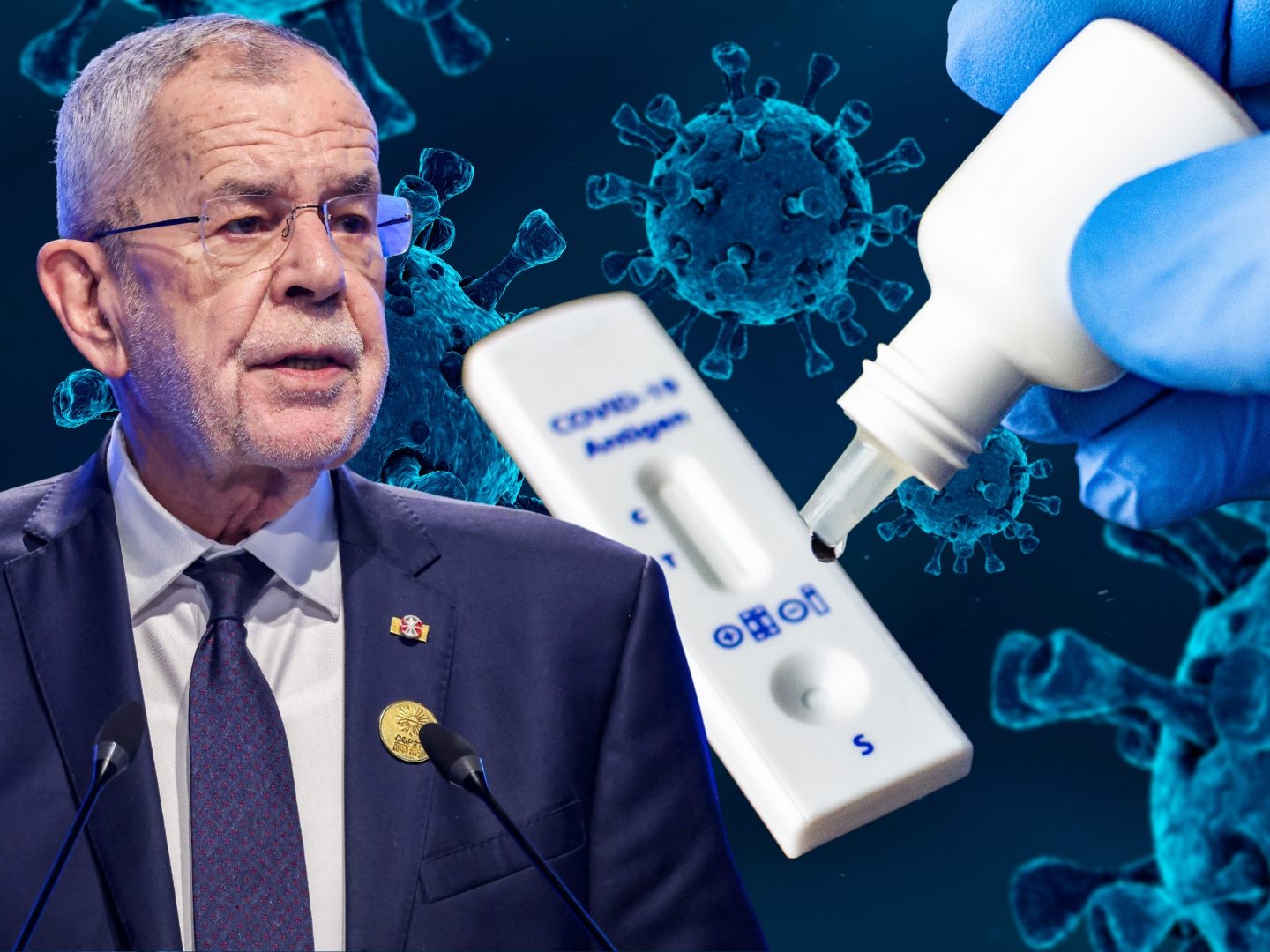 Alexander Van der Bellen wurde positiv getestet.